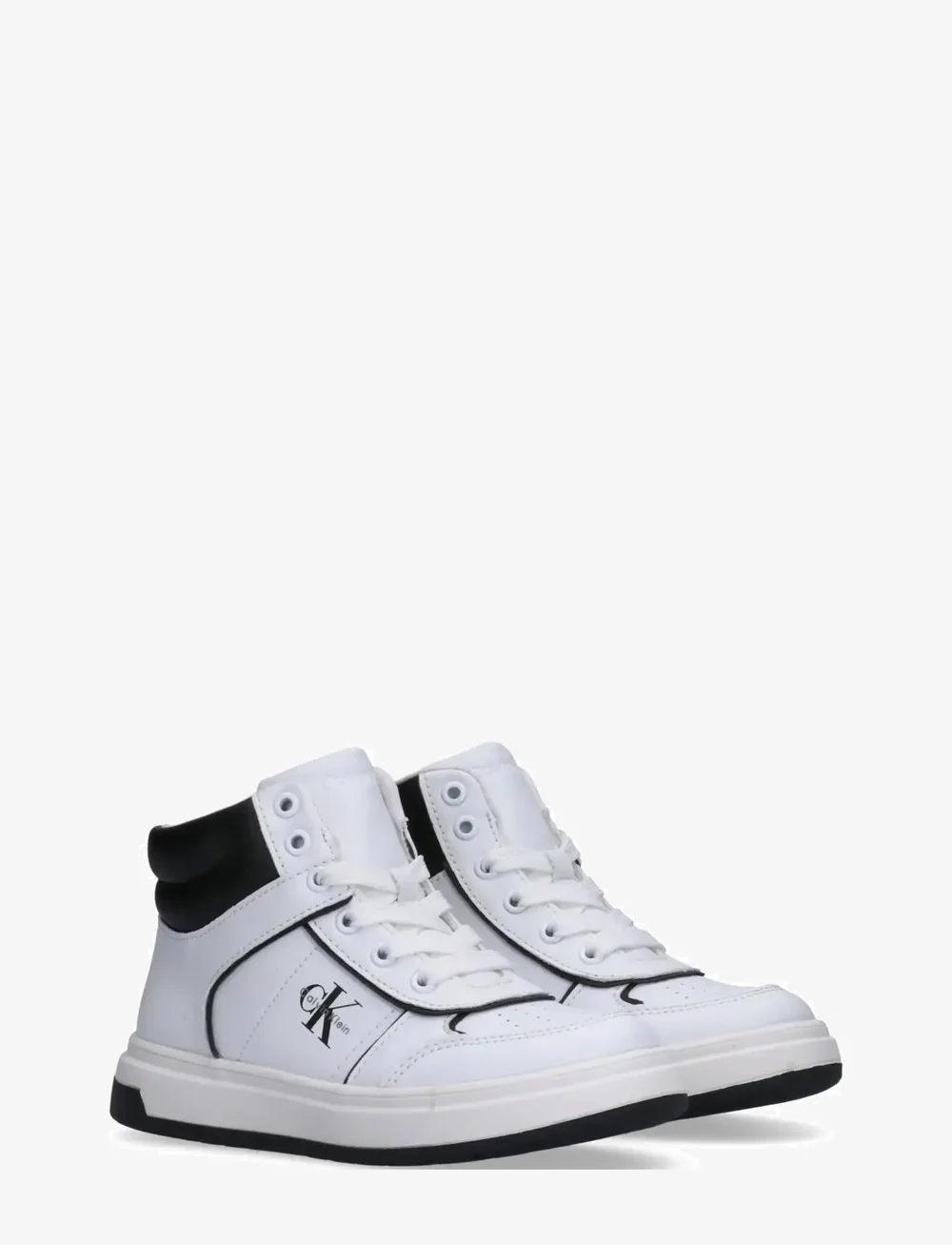 Calvin Klein - CALVIN KLEIN HIGH TOP SNEAKER - madala säärega tossud - white/black - 0