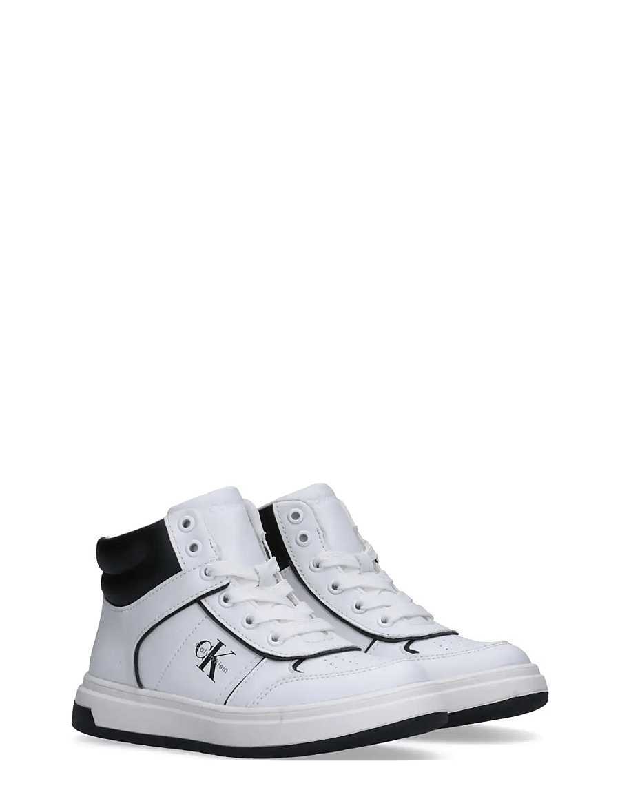 Calvin Klein - CALVIN KLEIN HIGH TOP SNEAKER - madala säärega tossud - white/black - 0