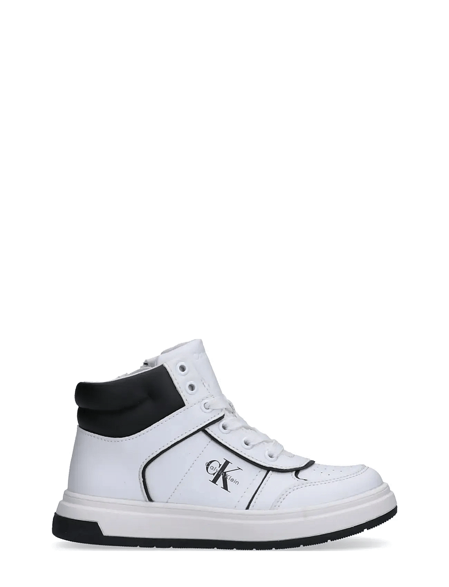 Calvin Klein - CALVIN KLEIN HIGH TOP SNEAKER - madala säärega tossud - white/black - 1