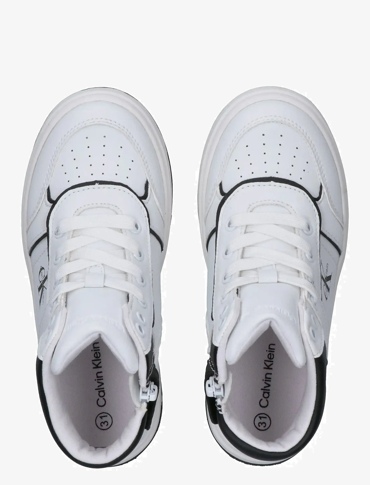 Calvin Klein - CALVIN KLEIN HIGH TOP SNEAKER - höga sneakers - white/black - 2