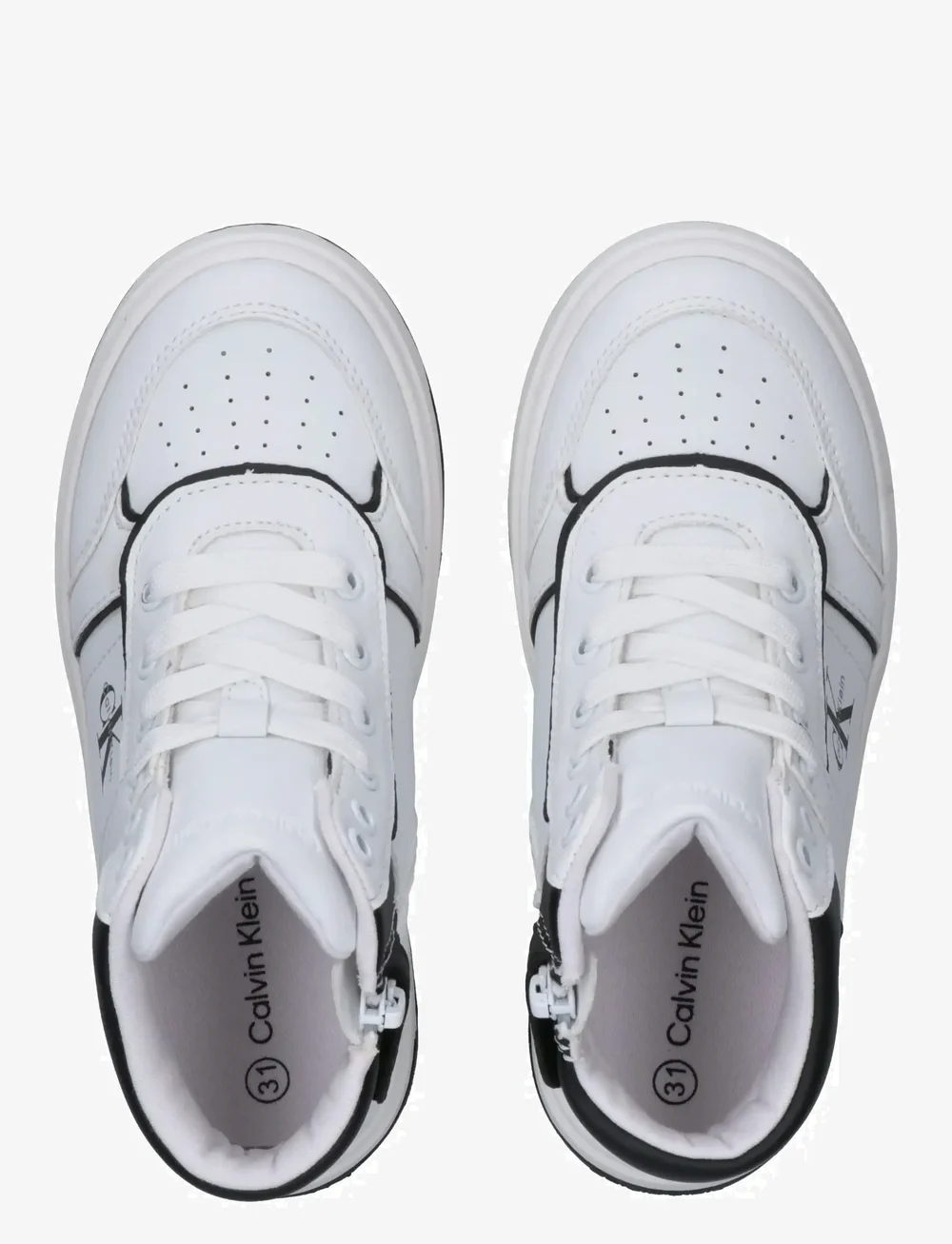 Calvin Klein - CALVIN KLEIN HIGH TOP SNEAKER - madala säärega tossud - white/black - 2