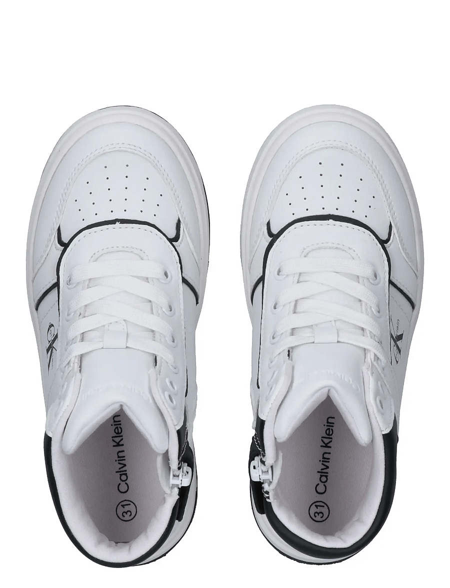 Calvin Klein - CALVIN KLEIN HIGH TOP SNEAKER - madala säärega tossud - white/black - 2