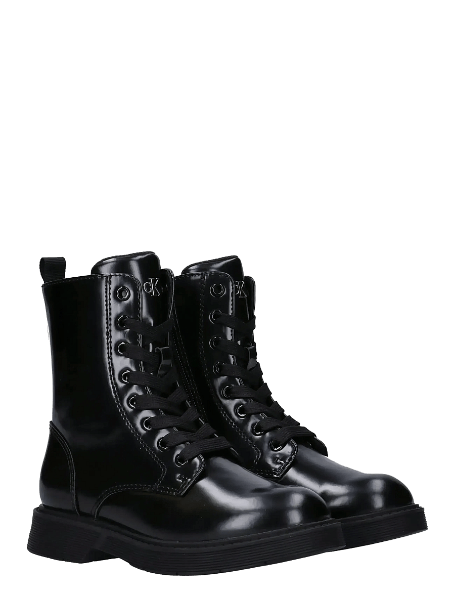 Calvin Klein - CALVIN KLEIN LACE UP BOOTIE - stiefel - black - 1