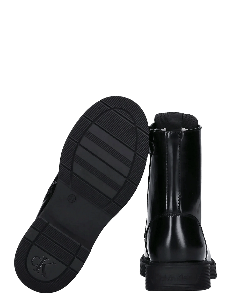 Calvin Klein - CALVIN KLEIN LACE UP BOOTIE - stiefel - black - 3