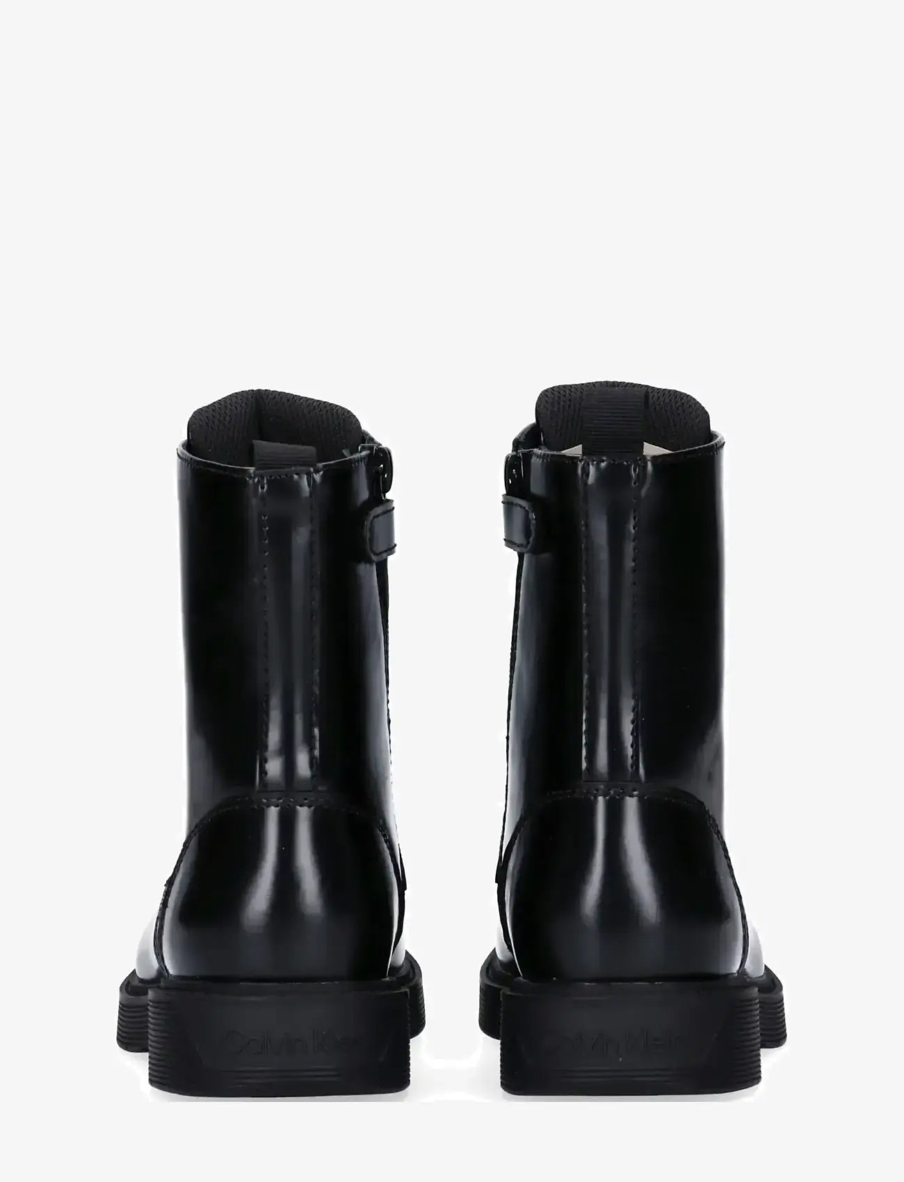 Calvin Klein - CALVIN KLEIN LACE UP BOOTIE - støvler - black - 4