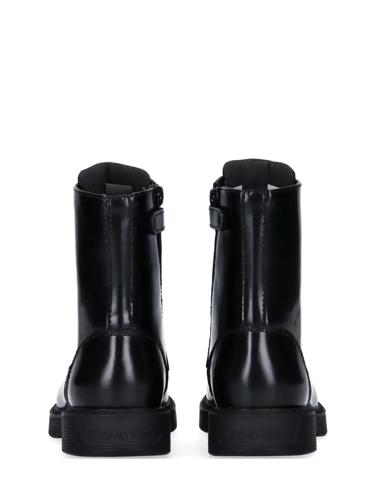 Calvin Klein - CALVIN KLEIN LACE UP BOOTIE - stiefel - black - 4