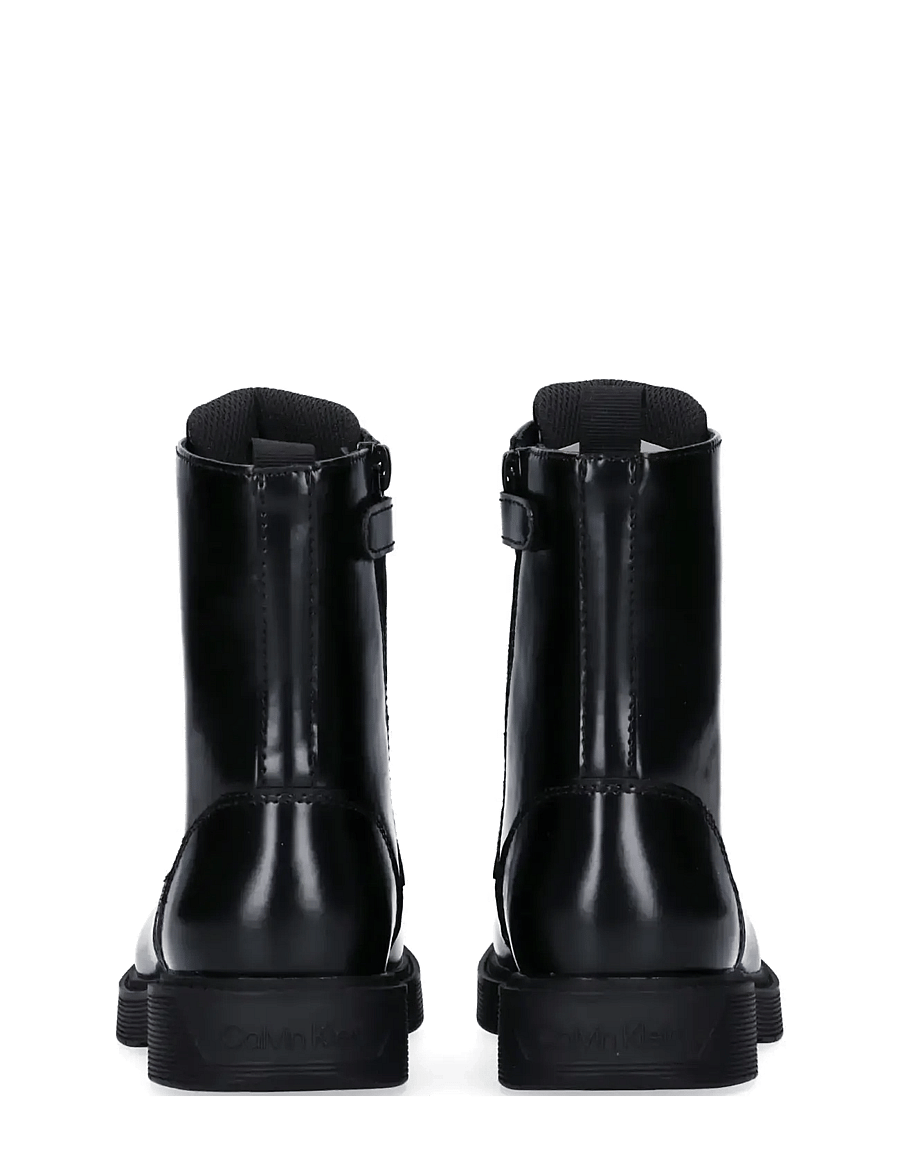 Calvin Klein - CALVIN KLEIN LACE UP BOOTIE - stiefel - black - 4