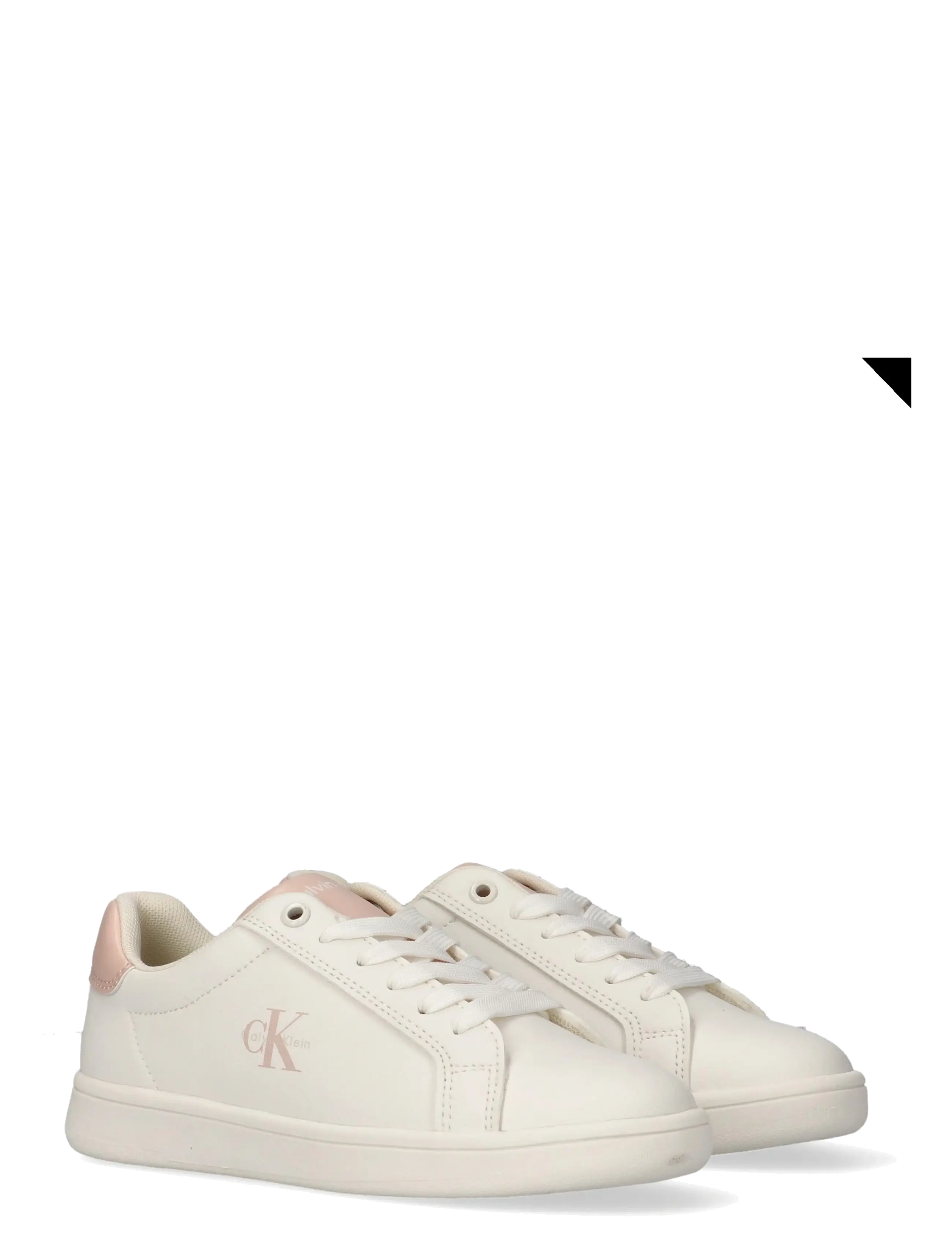 Calvin Klein Calvin Klein Low Cut Lace-Up Sneaker, 32, White, Sneakers > Sneakers Med Lav Top, Børn