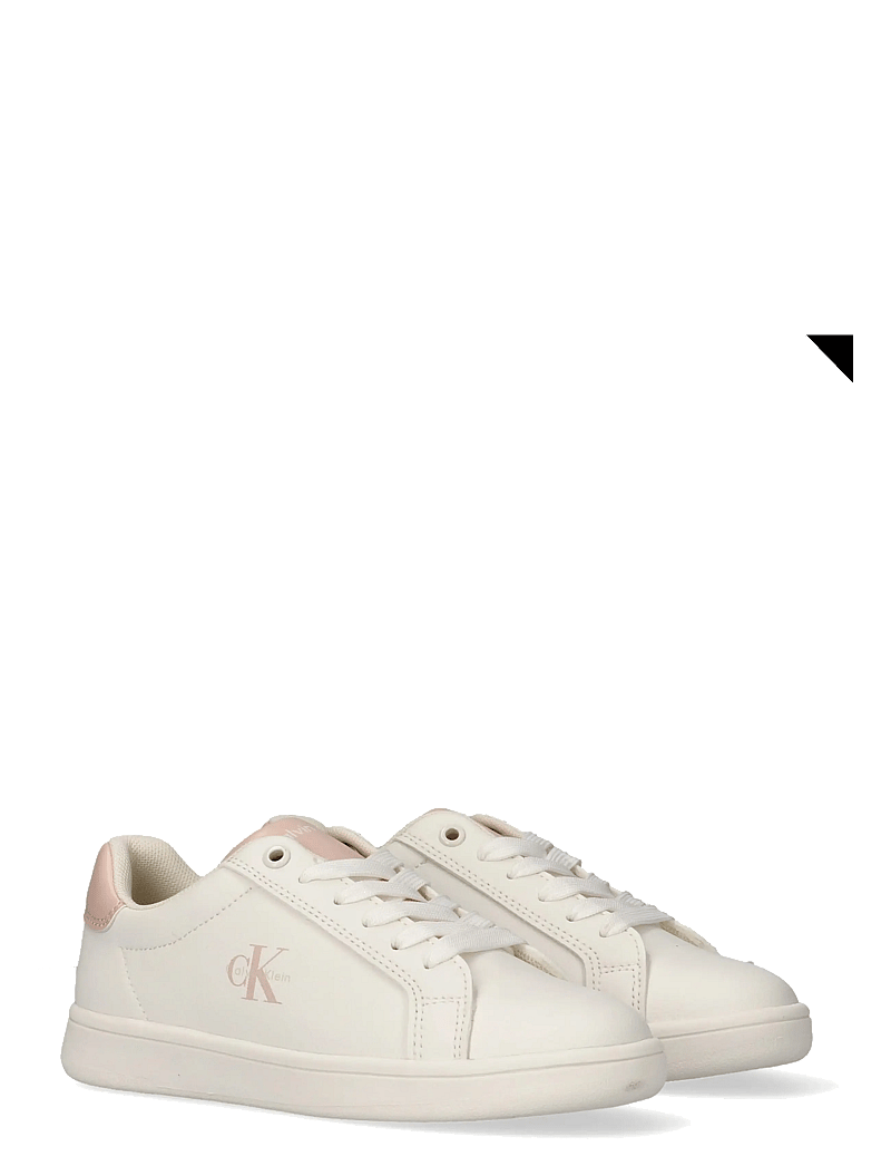 Calvin Klein - CALVIN KLEIN LOW CUT LACE-UP SNEAKER - niedriger schnitt - off white/nude - 0