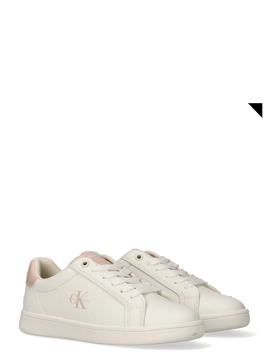 Calvin Klein - CALVIN KLEIN LOW CUT LACE-UP SNEAKER - baskets basses - off white/nude - 0