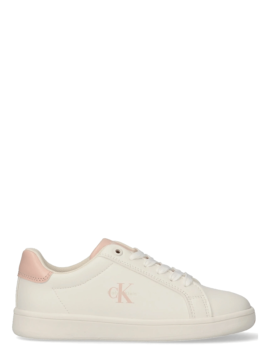 Calvin Klein - CALVIN KLEIN LOW CUT LACE-UP SNEAKER - baskets basses - off white/nude - 1