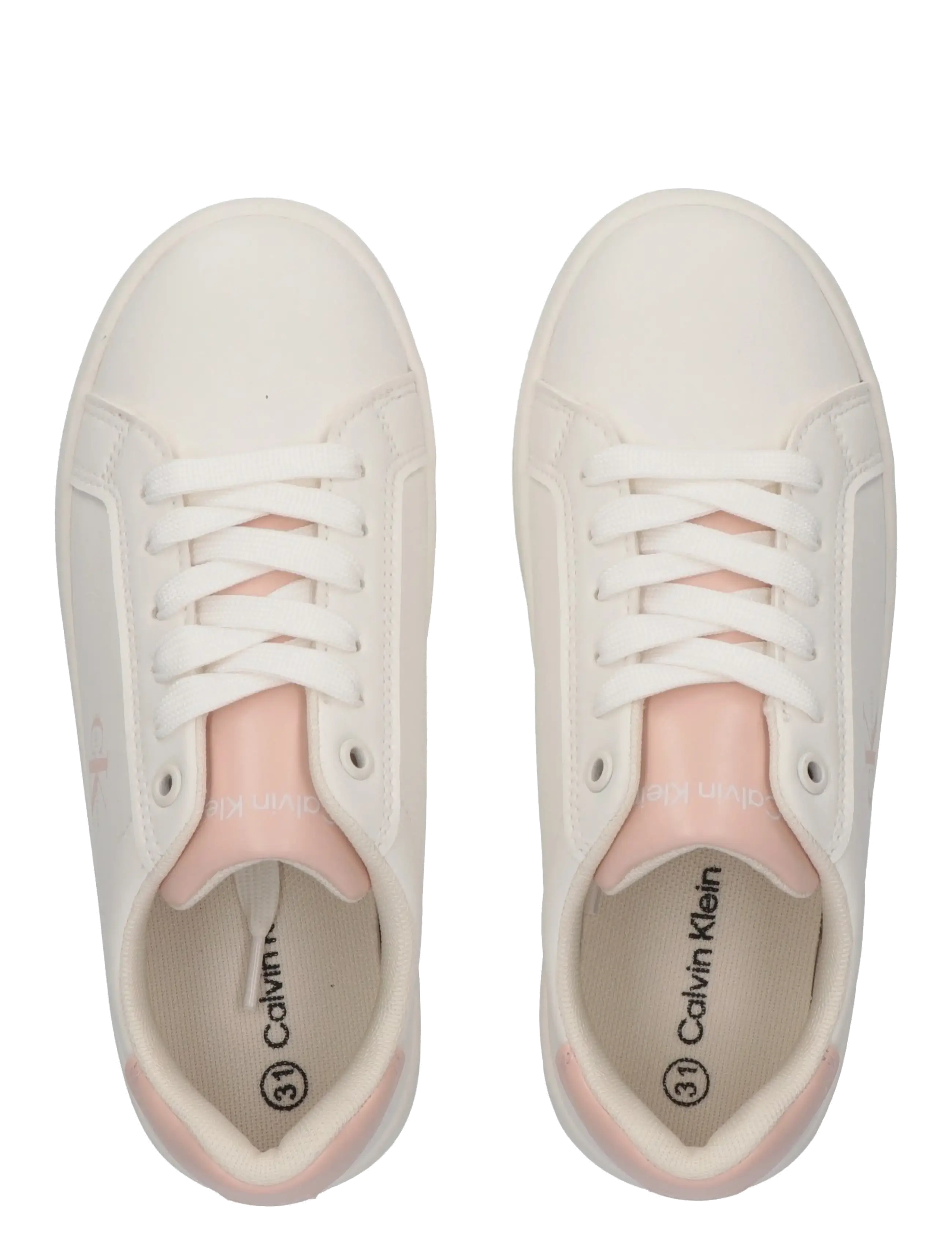 Calvin Klein - CALVIN KLEIN LOW CUT LACE-UP SNEAKER - baskets basses - off white/nude - 2