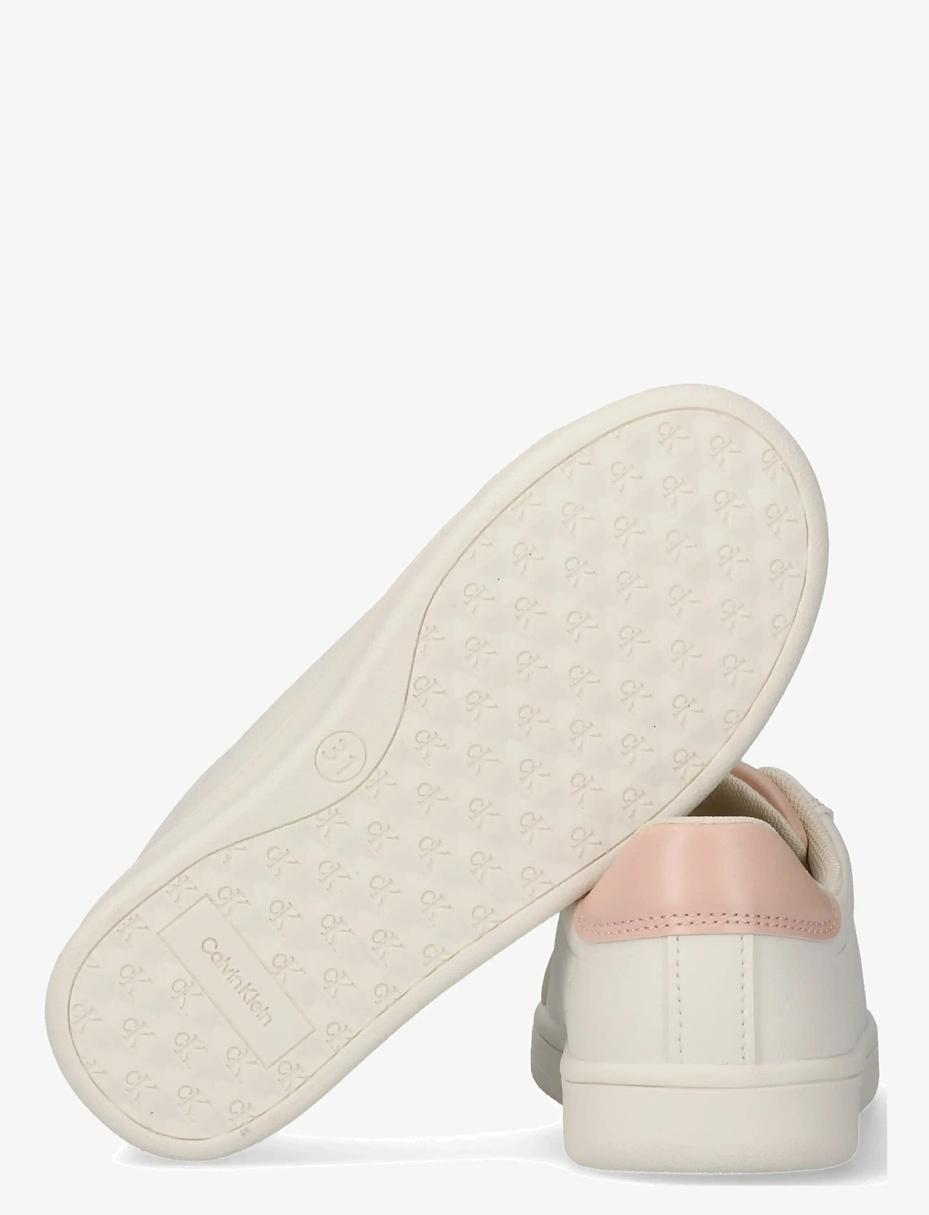 Calvin Klein - CALVIN KLEIN LOW CUT LACE-UP SNEAKER - niedriger schnitt - off white/nude - 3
