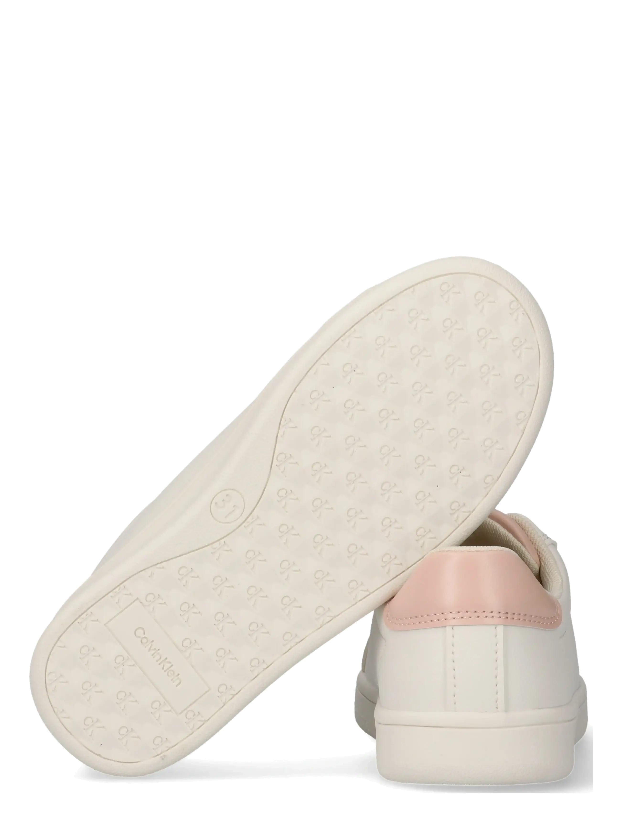 Calvin Klein - CALVIN KLEIN LOW CUT LACE-UP SNEAKER - baskets basses - off white/nude - 3