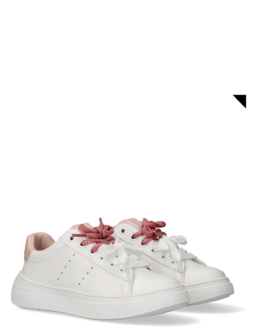 Calvin Klein - CALVIN KLEIN LOW CUT LACE-UP SNEAKER - baskets basses - white/nude - 0
