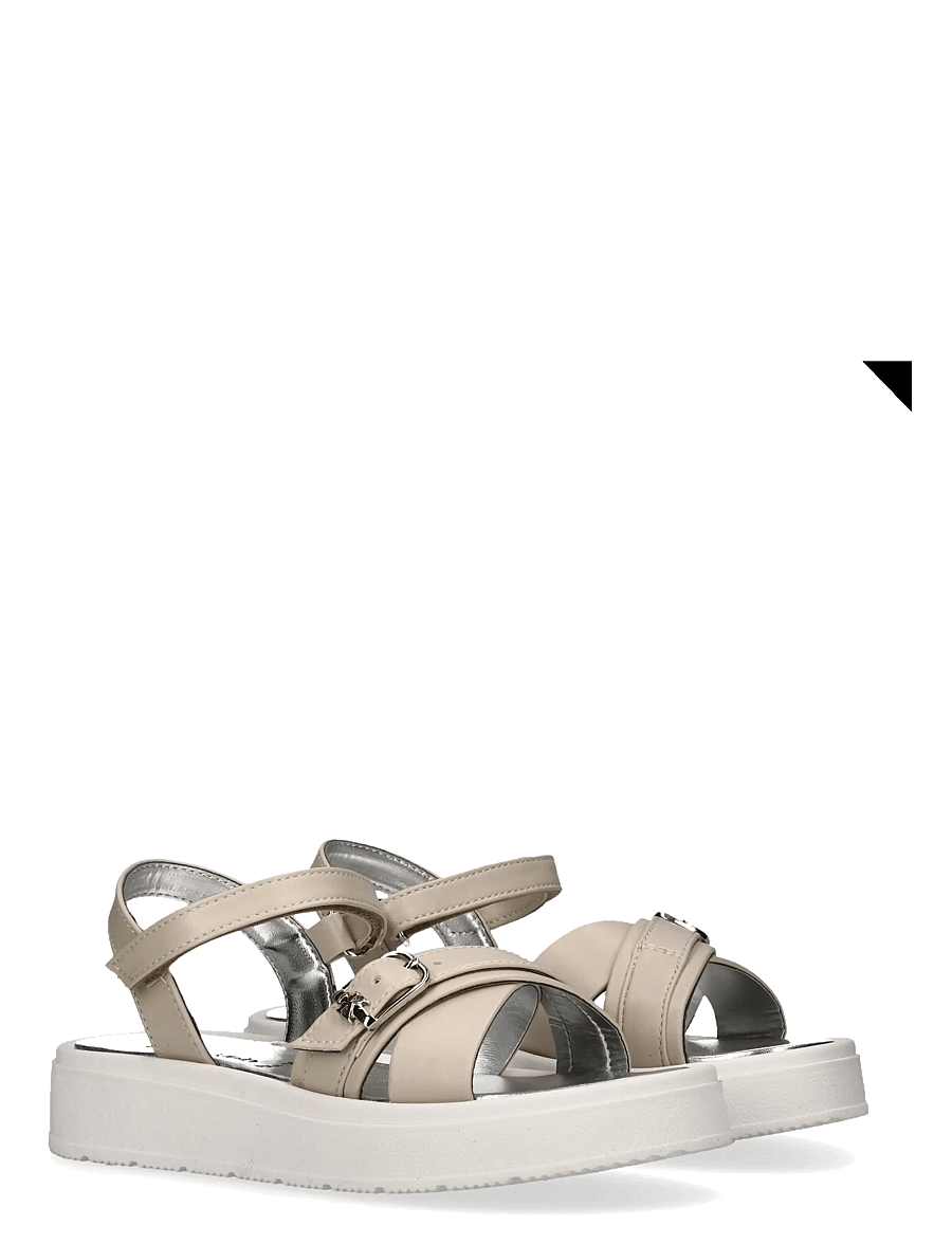 Calvin Klein - CALVIN KLEIN VELCRO SANDAL - sandalen - beige - 0