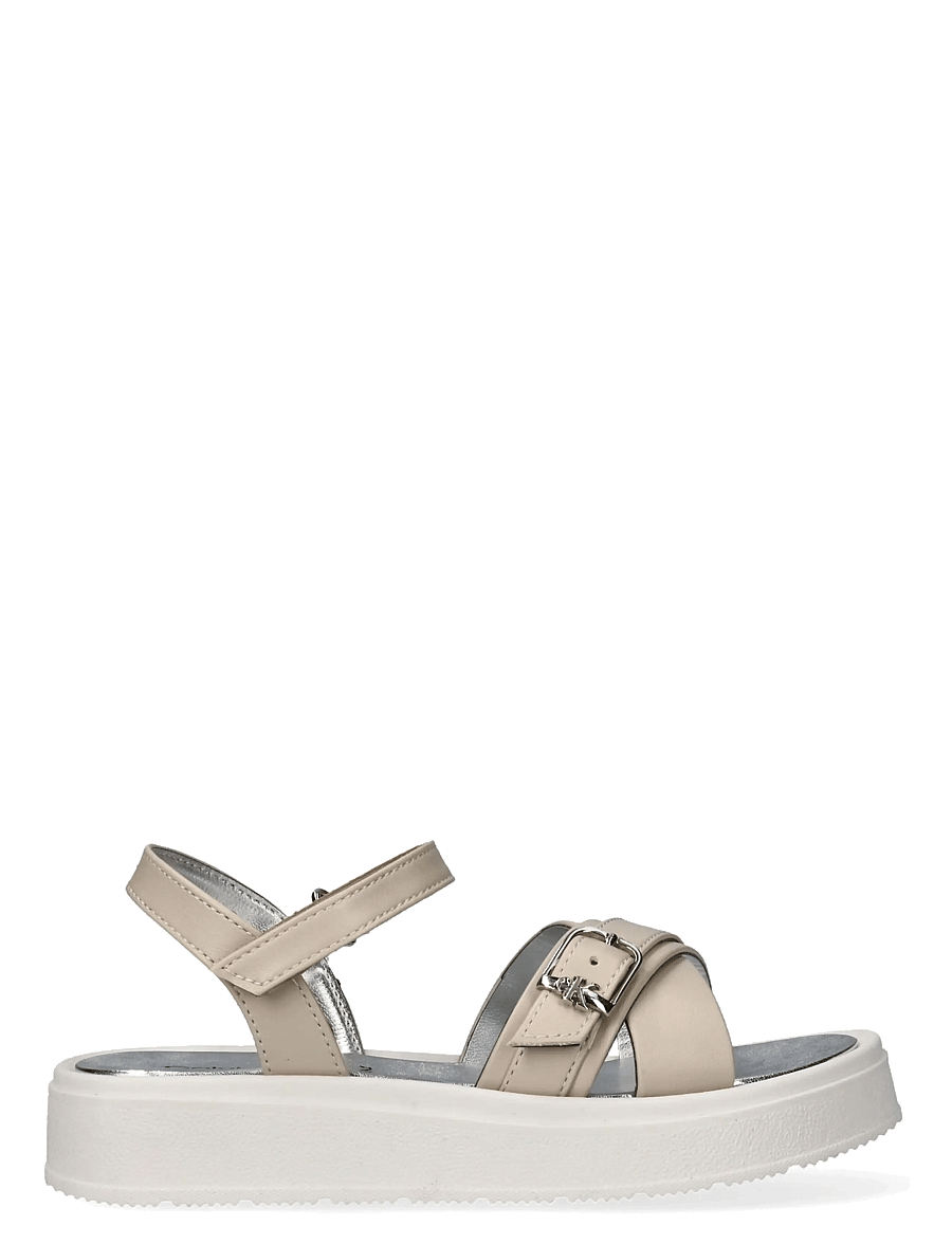 Calvin Klein - CALVIN KLEIN VELCRO SANDAL - sandalen - beige - 1