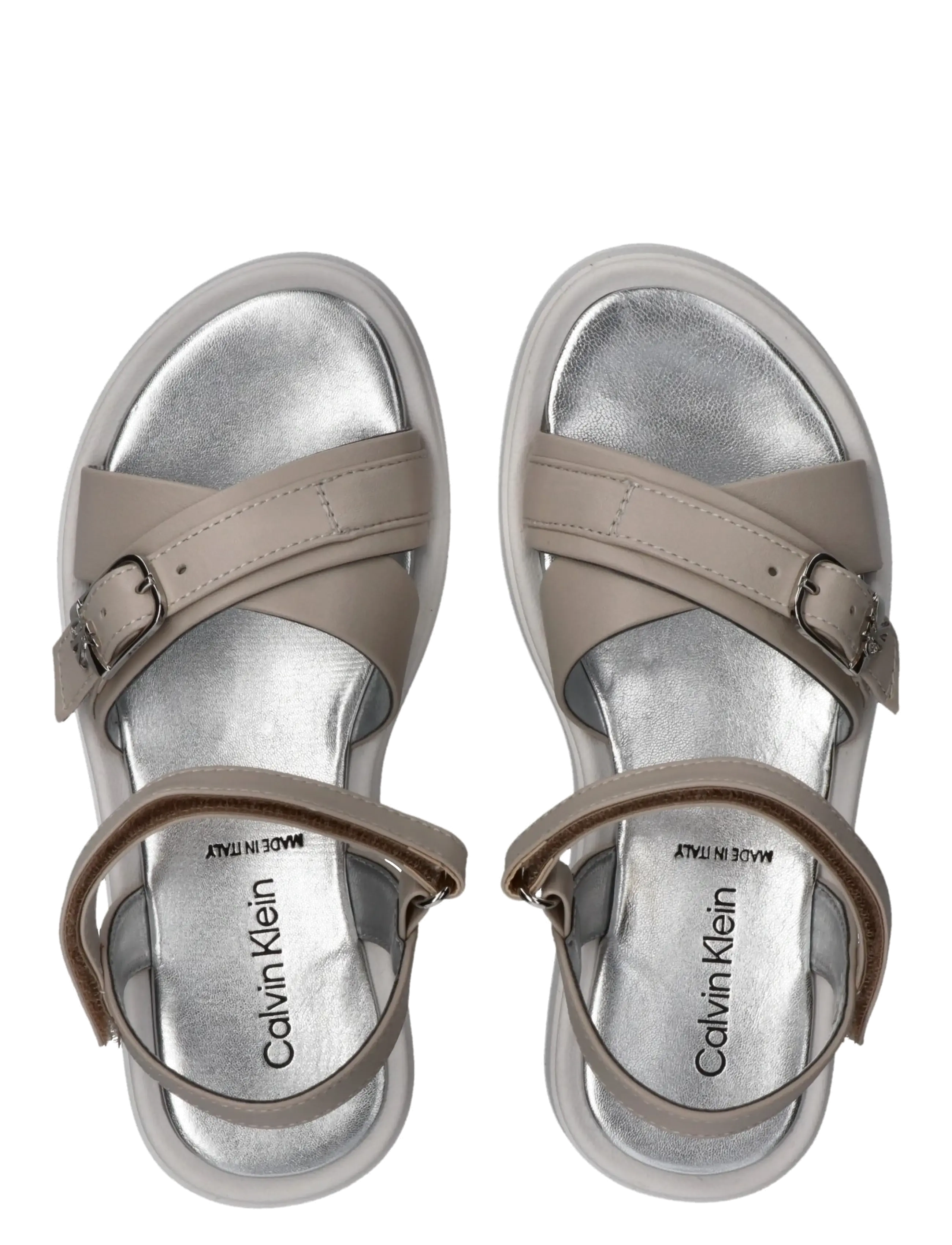 Calvin Klein - CALVIN KLEIN VELCRO SANDAL - des sandales - beige - 2