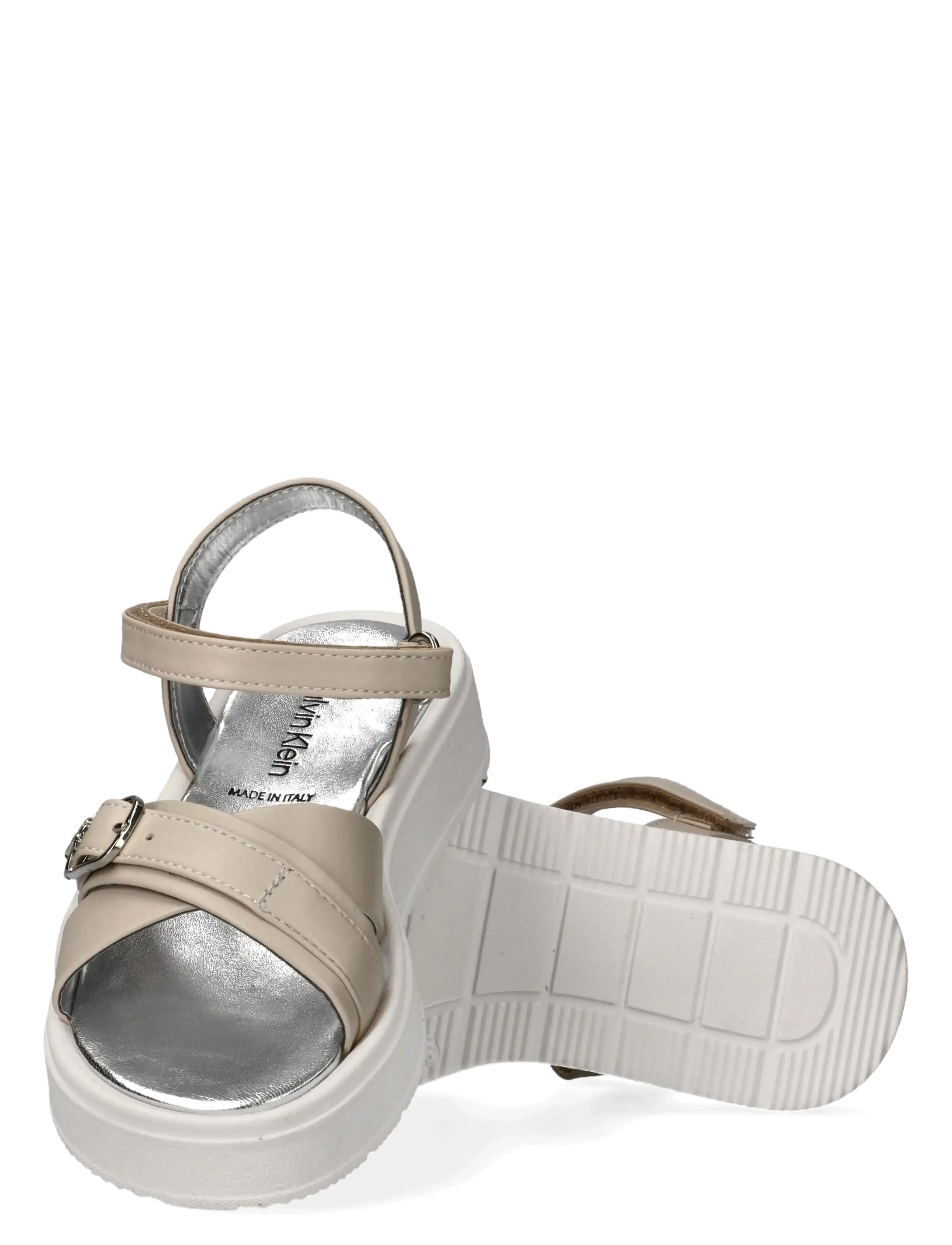 Calvin Klein - CALVIN KLEIN VELCRO SANDAL - des sandales - beige - 3
