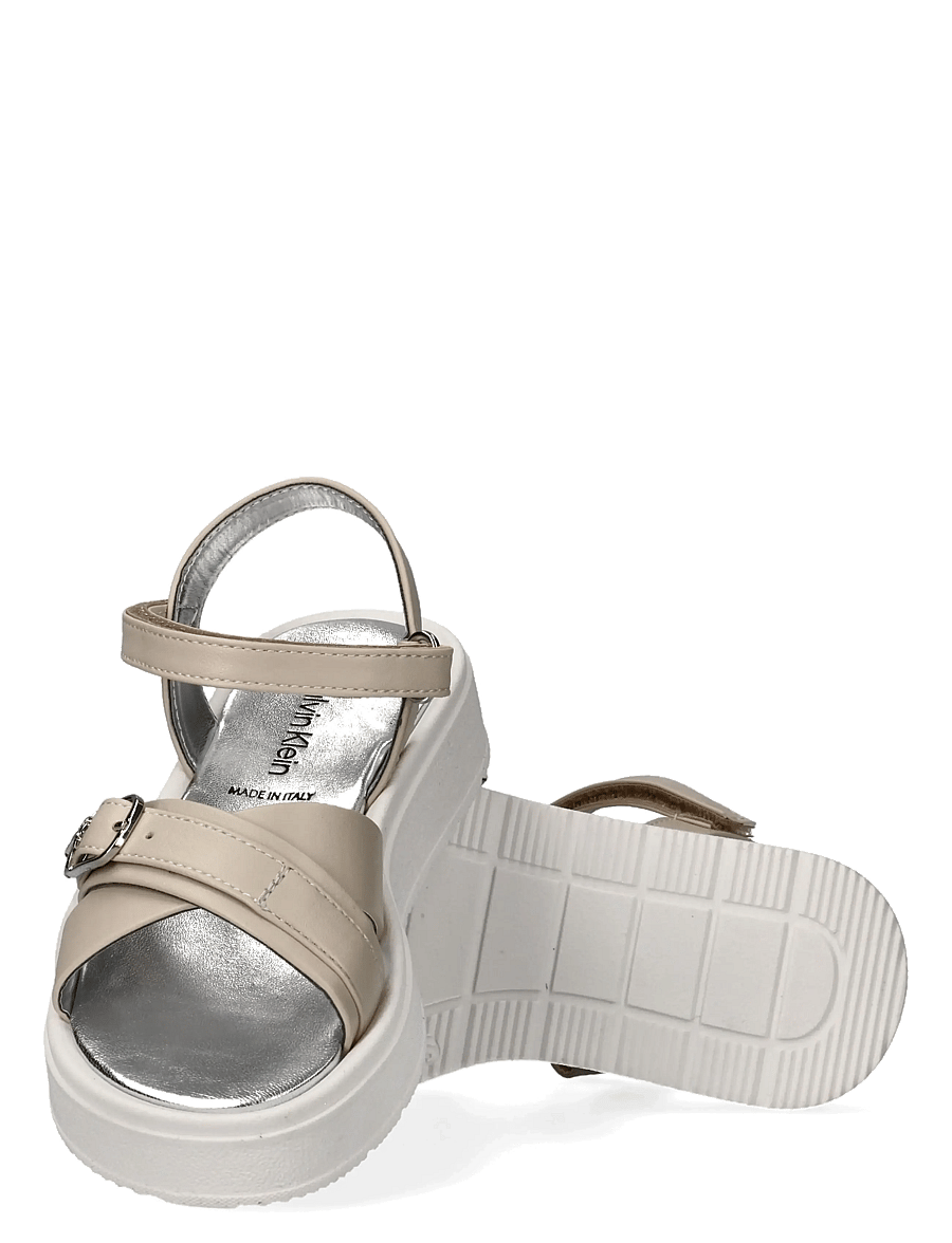 Calvin Klein - CALVIN KLEIN VELCRO SANDAL - sandalen - beige - 3