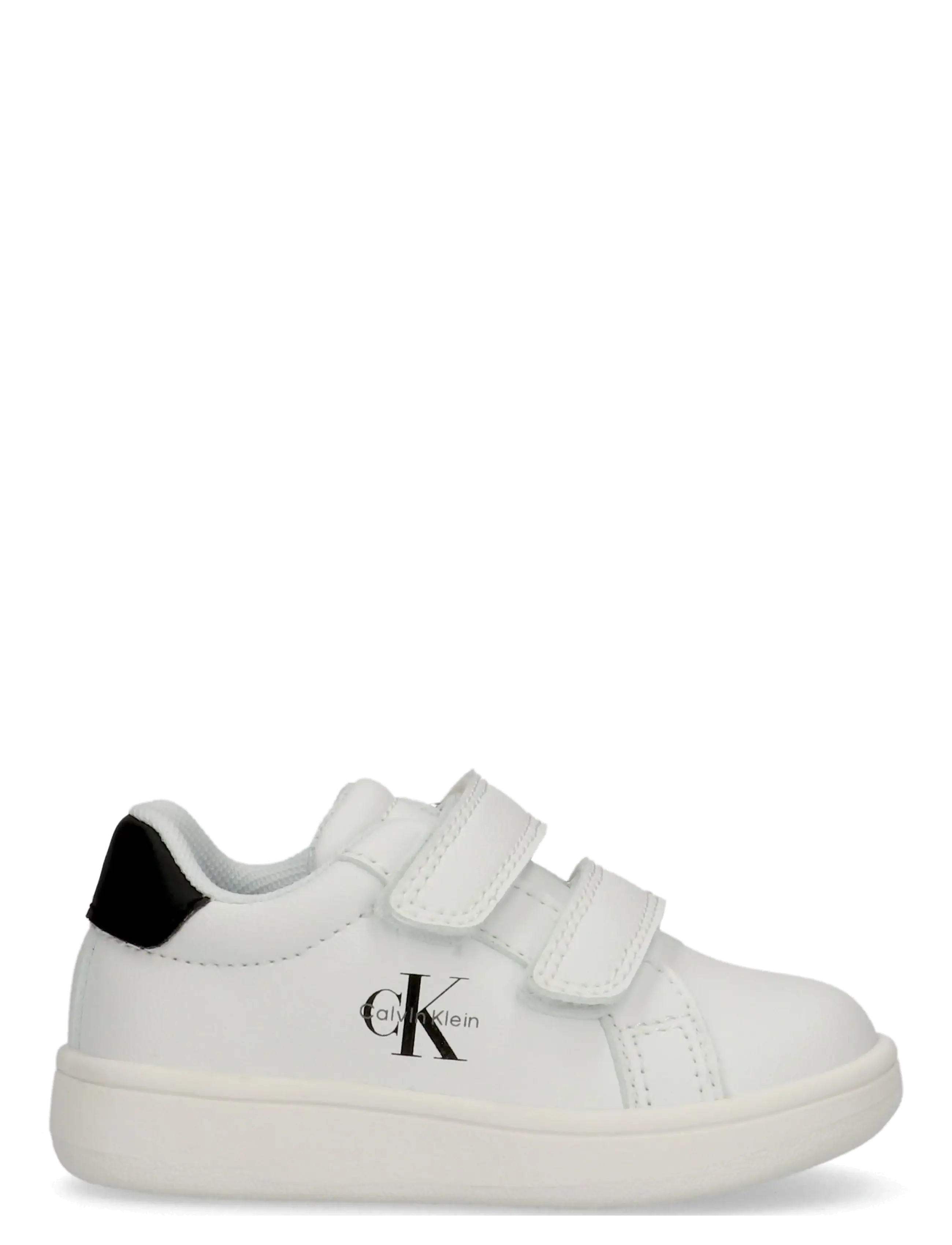 Calvin Klein - CALVIN KLEIN LOW CUT VELCRO SNEAKER - niedriger schnitt - white/black - 1