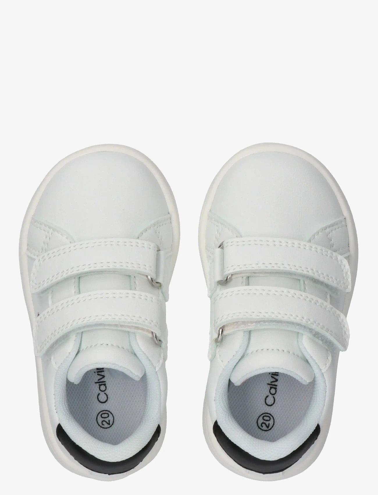 Calvin Klein - CALVIN KLEIN LOW CUT VELCRO SNEAKER - niedriger schnitt - white/black - 2