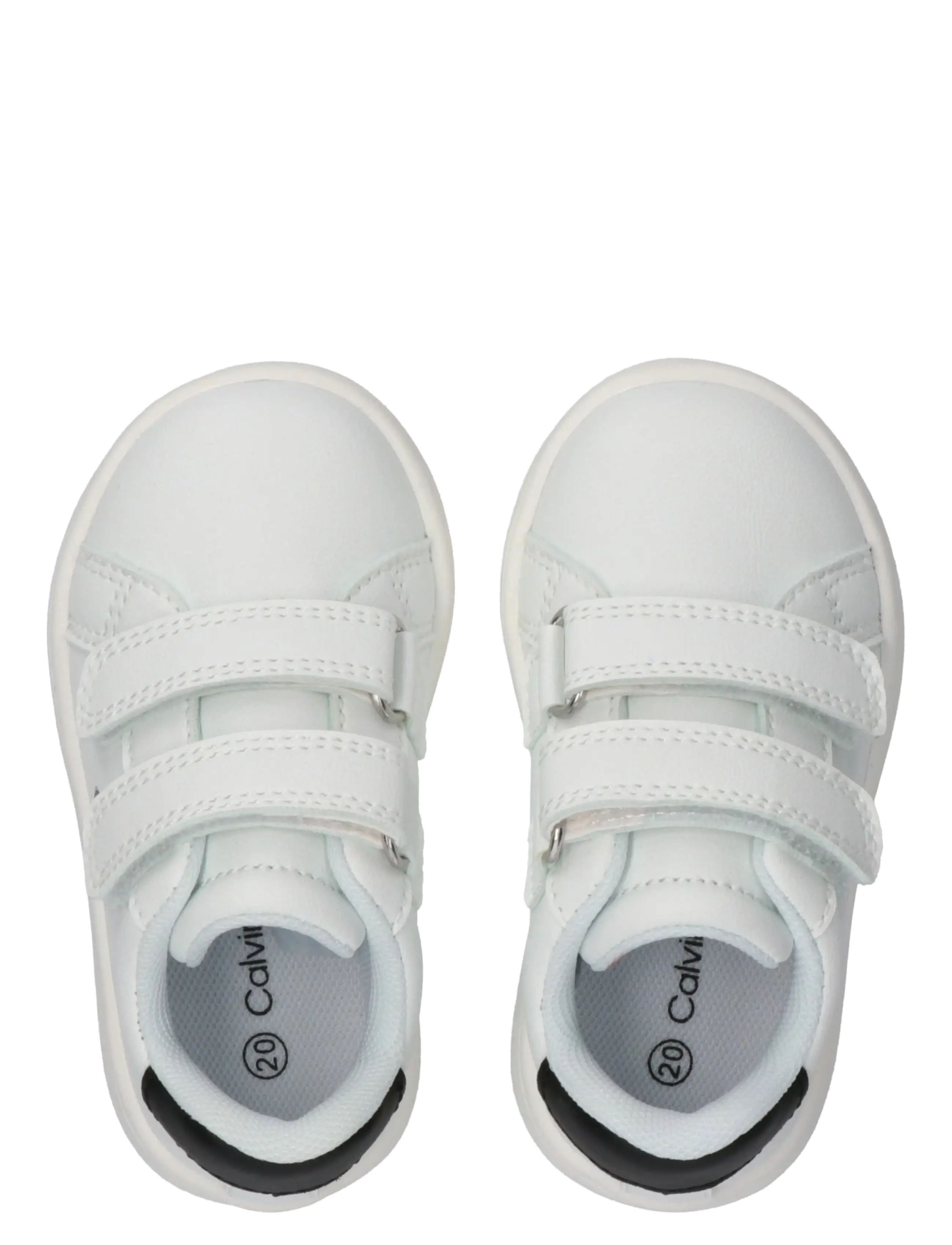 Calvin Klein - CALVIN KLEIN LOW CUT VELCRO SNEAKER - niedriger schnitt - white/black - 2