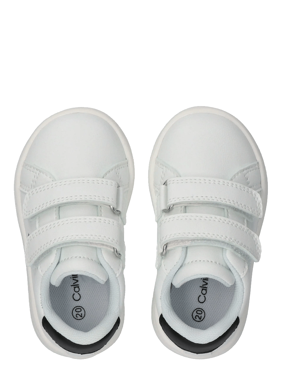 Calvin Klein - CALVIN KLEIN LOW CUT VELCRO SNEAKER - niedriger schnitt - white/black - 2