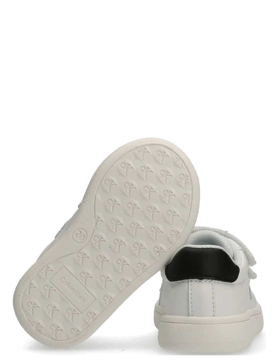 Calvin Klein - CALVIN KLEIN LOW CUT VELCRO SNEAKER - niedriger schnitt - white/black - 3