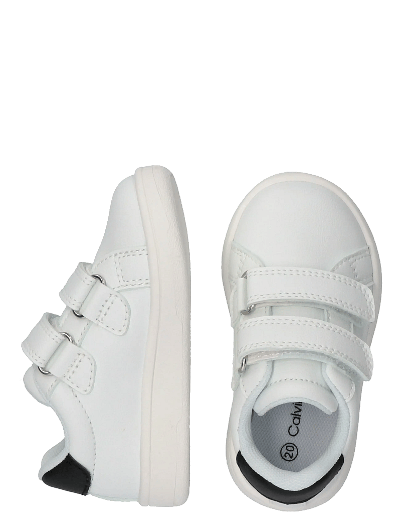 Calvin Klein - CALVIN KLEIN LOW CUT VELCRO SNEAKER - niedriger schnitt - white/black - 4