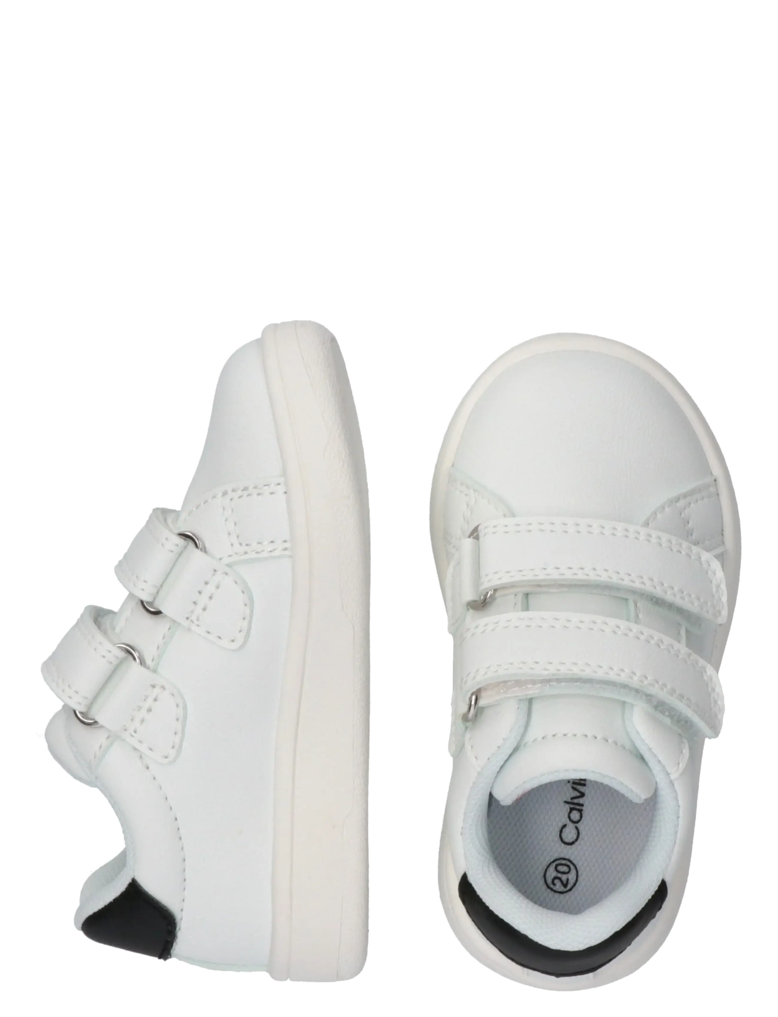 Calvin Klein - CALVIN KLEIN LOW CUT VELCRO SNEAKER - niedriger schnitt - white/black - 4