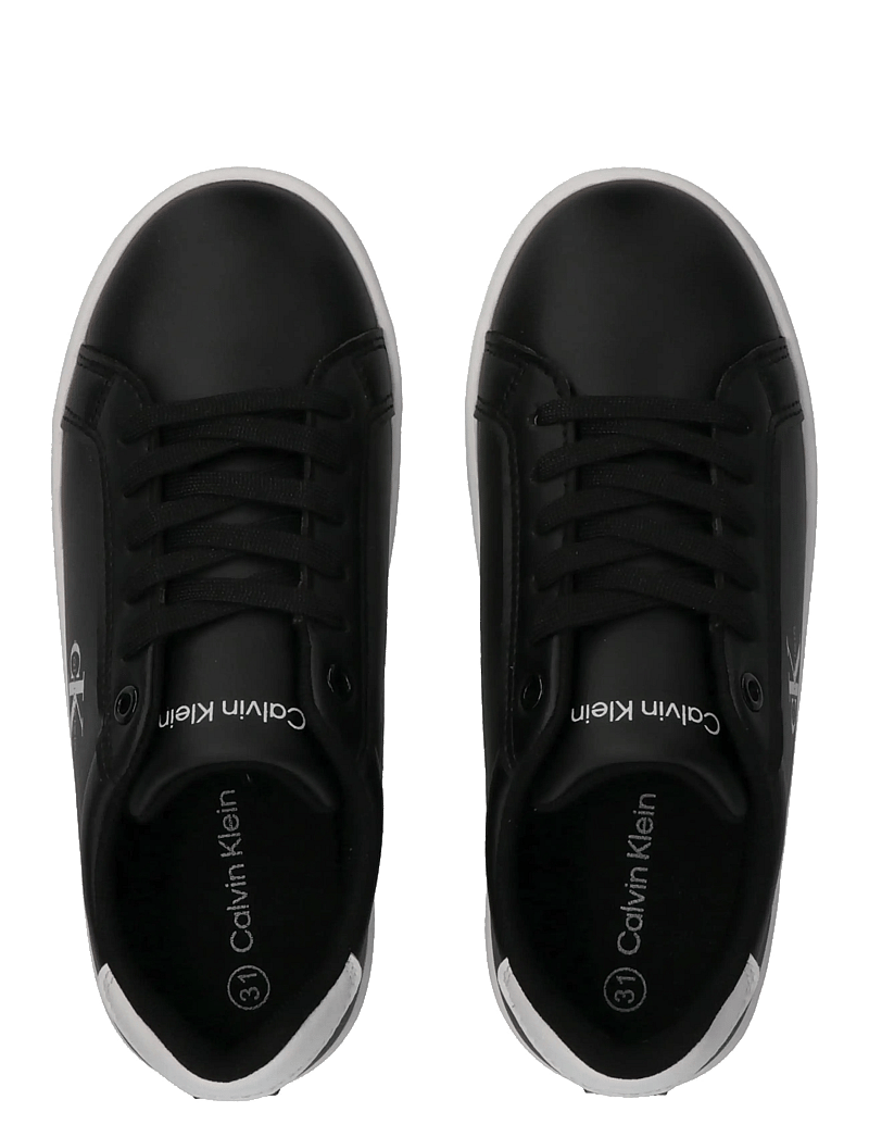 Calvin Klein - CALVIN KLEIN LOW CUT LACE-UP SNEAKER - niedriger schnitt - black/white - 2