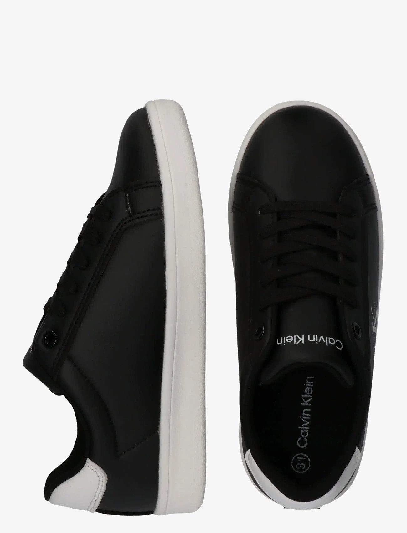Calvin Klein - CALVIN KLEIN LOW CUT LACE-UP SNEAKER - niedriger schnitt - black/white - 4