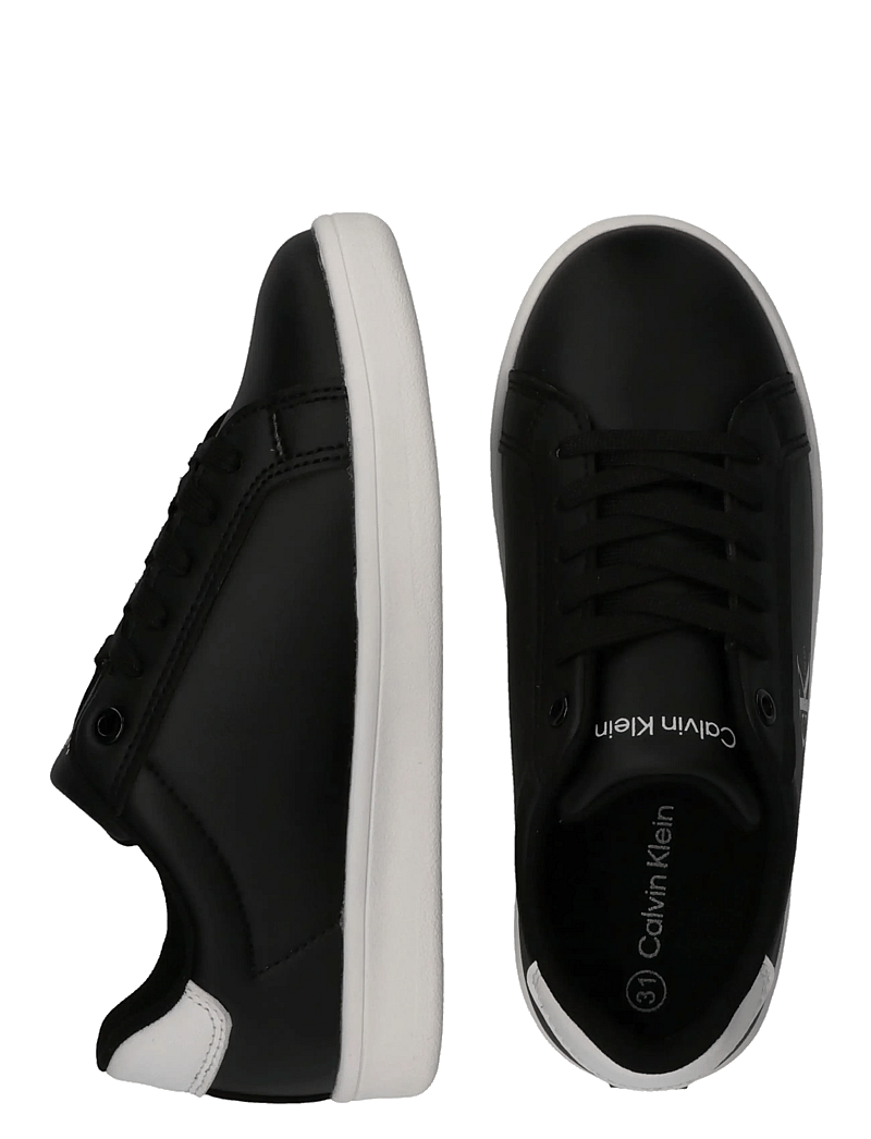 Calvin Klein - CALVIN KLEIN LOW CUT LACE-UP SNEAKER - låga sneakers - black/white - 4