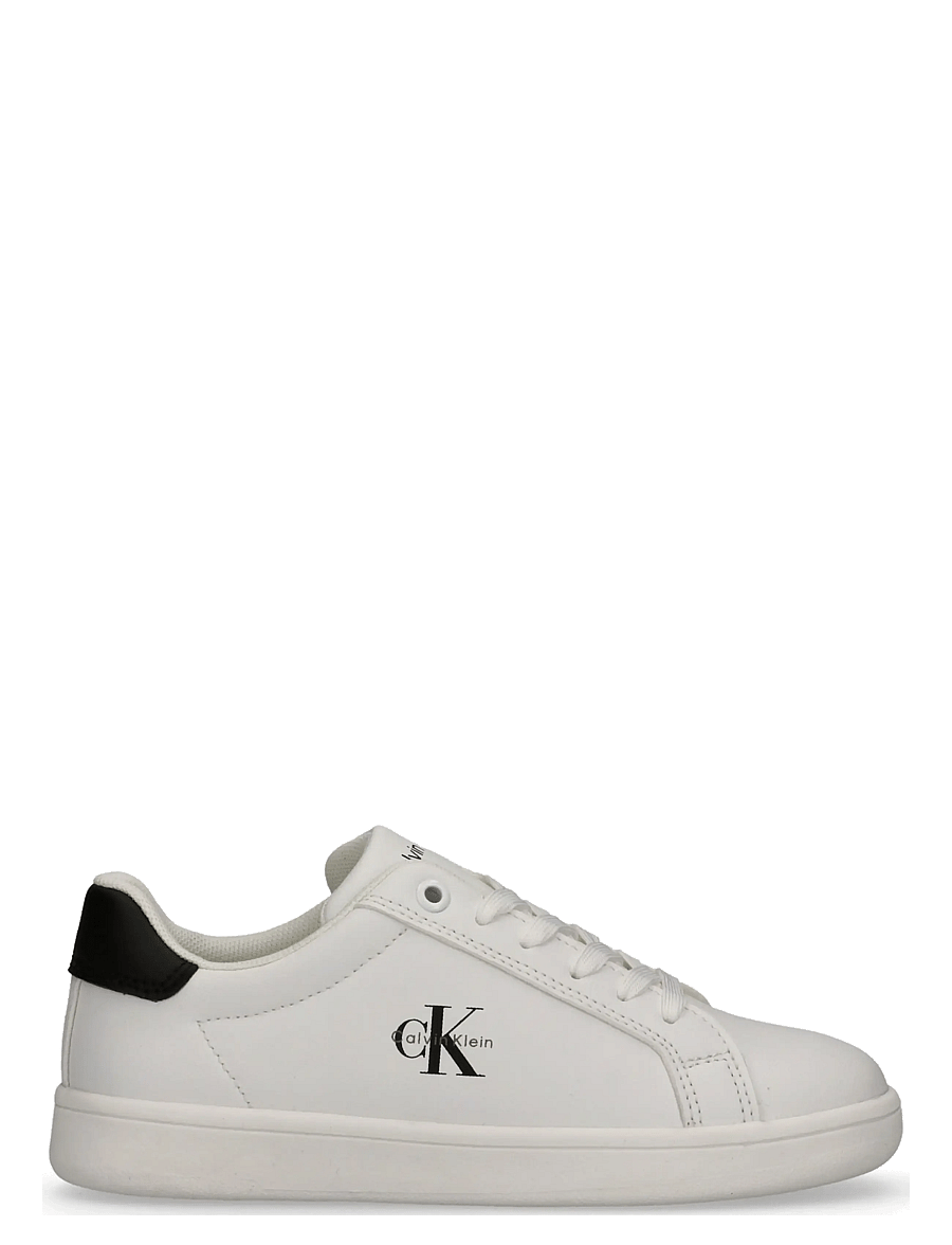 Calvin Klein - CALVIN KLEIN LOW CUT LACE-UP SNEAKER - niedriger schnitt - white/black - 1