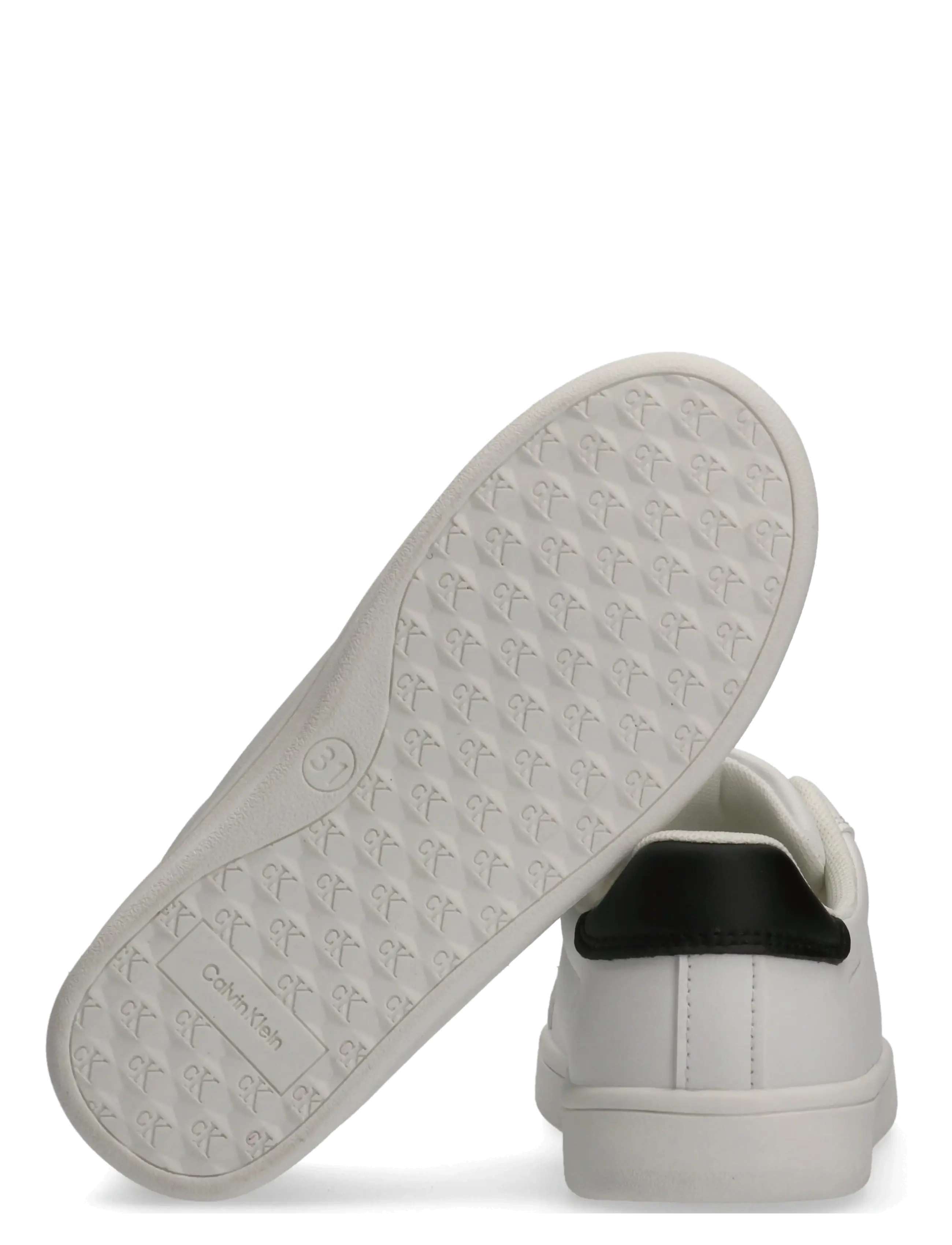 Calvin Klein - CALVIN KLEIN LOW CUT LACE-UP SNEAKER - niedriger schnitt - white/black - 3