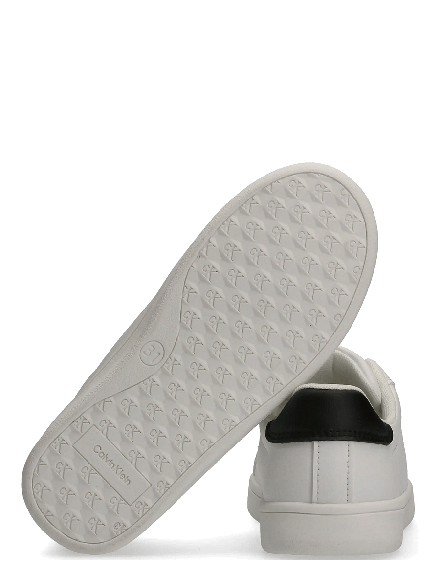 Calvin Klein - CALVIN KLEIN LOW CUT LACE-UP SNEAKER - niedriger schnitt - white/black - 3