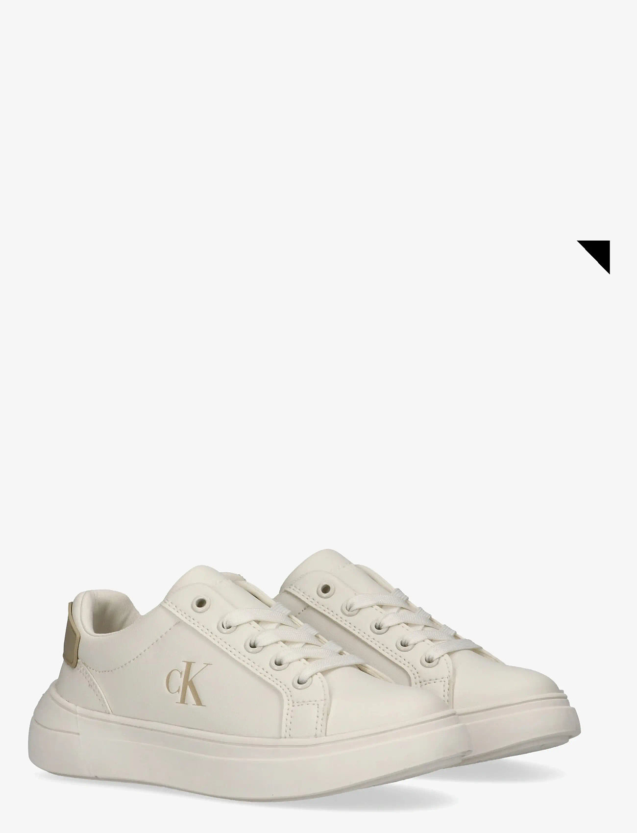 Calvin Klein - CALVIN KLEIN LOW CUT LACE-UP SNEAKER - low top sneakers - off white/beige - 0