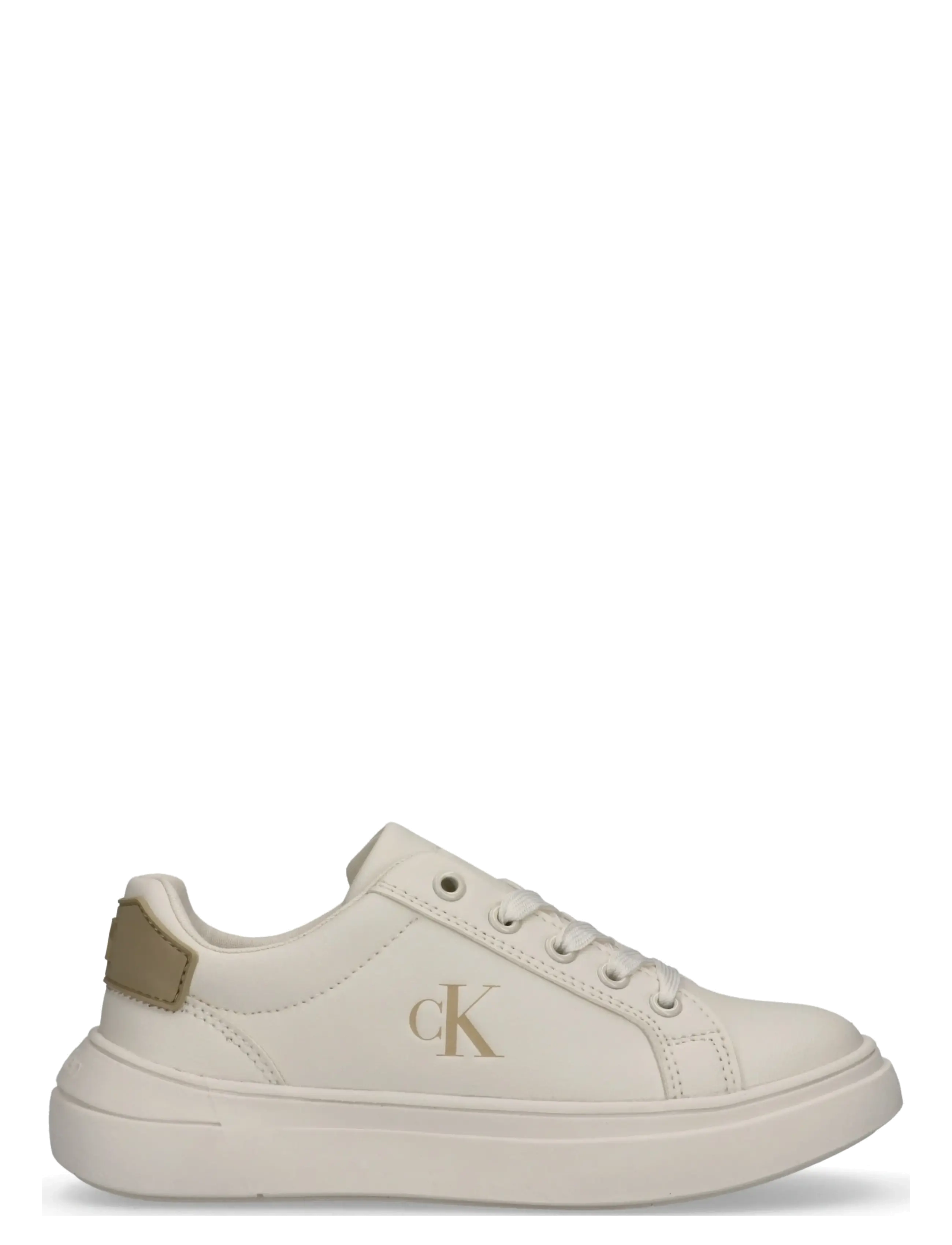 Calvin Klein - CALVIN KLEIN LOW CUT LACE-UP SNEAKER - konfirmation - off white/beige - 1