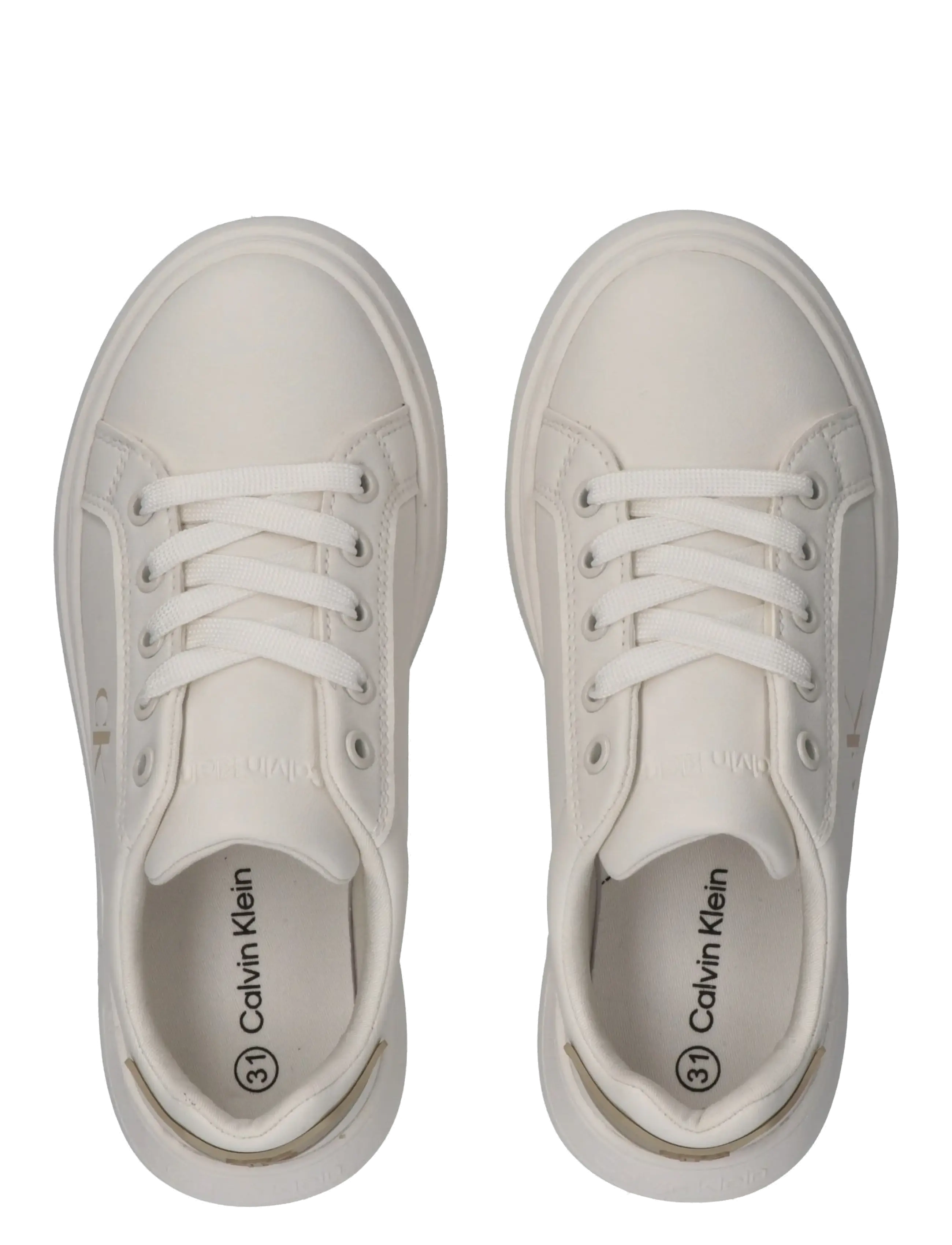 Calvin Klein - CALVIN KLEIN LOW CUT LACE-UP SNEAKER - konfirmation - off white/beige - 2