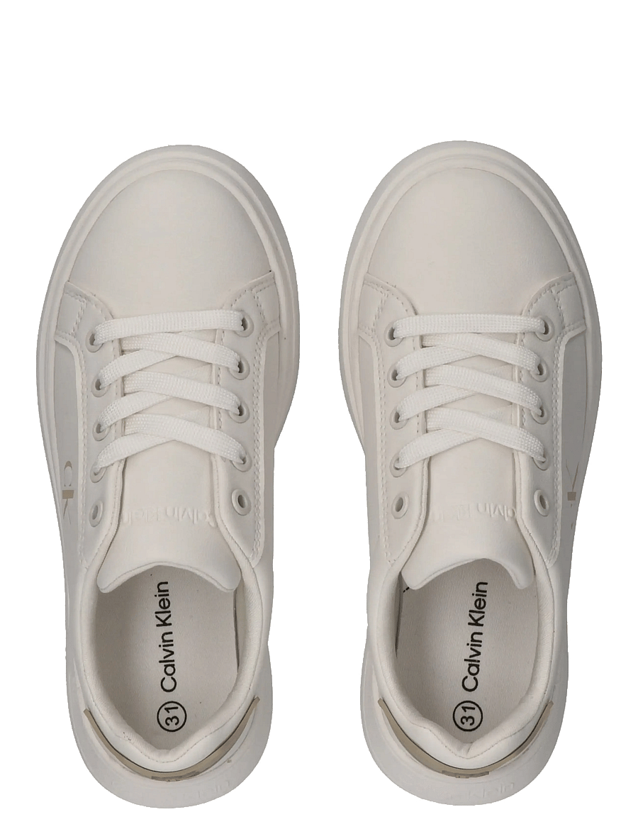 Calvin Klein - CALVIN KLEIN LOW CUT LACE-UP SNEAKER - konfirmation - off white/beige - 2