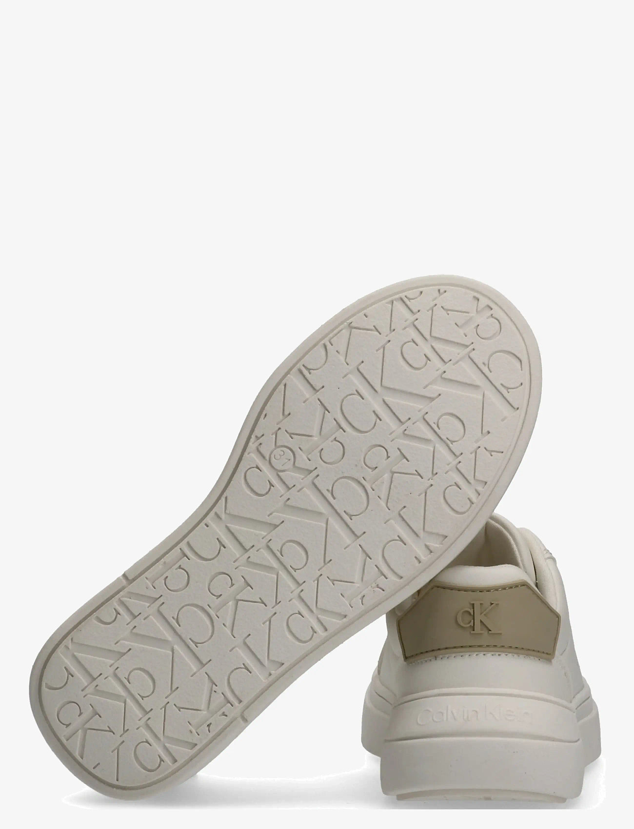 Calvin Klein - CALVIN KLEIN LOW CUT LACE-UP SNEAKER - low top sneakers - off white/beige - 3