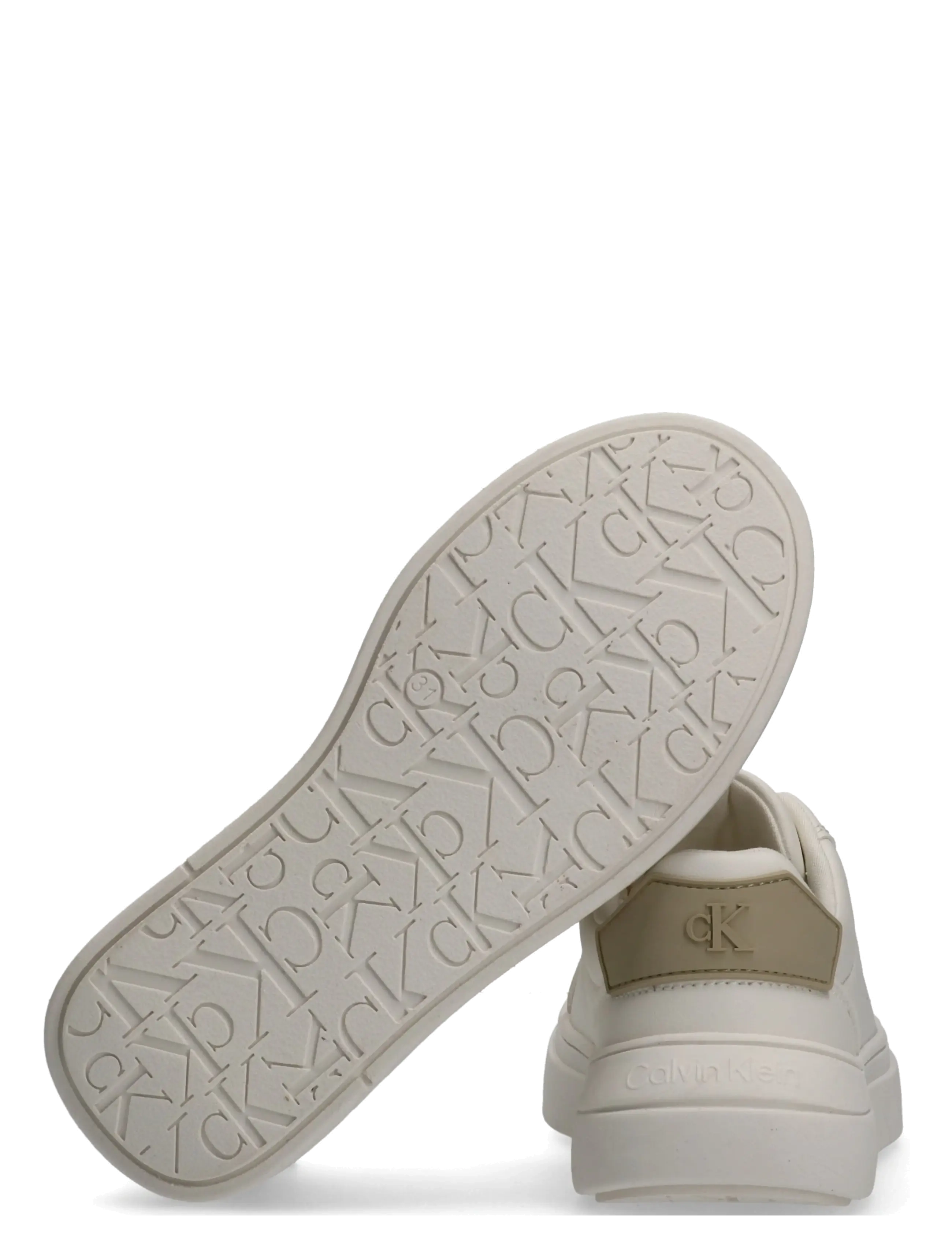 Calvin Klein - CALVIN KLEIN LOW CUT LACE-UP SNEAKER - konfirmation - off white/beige - 3