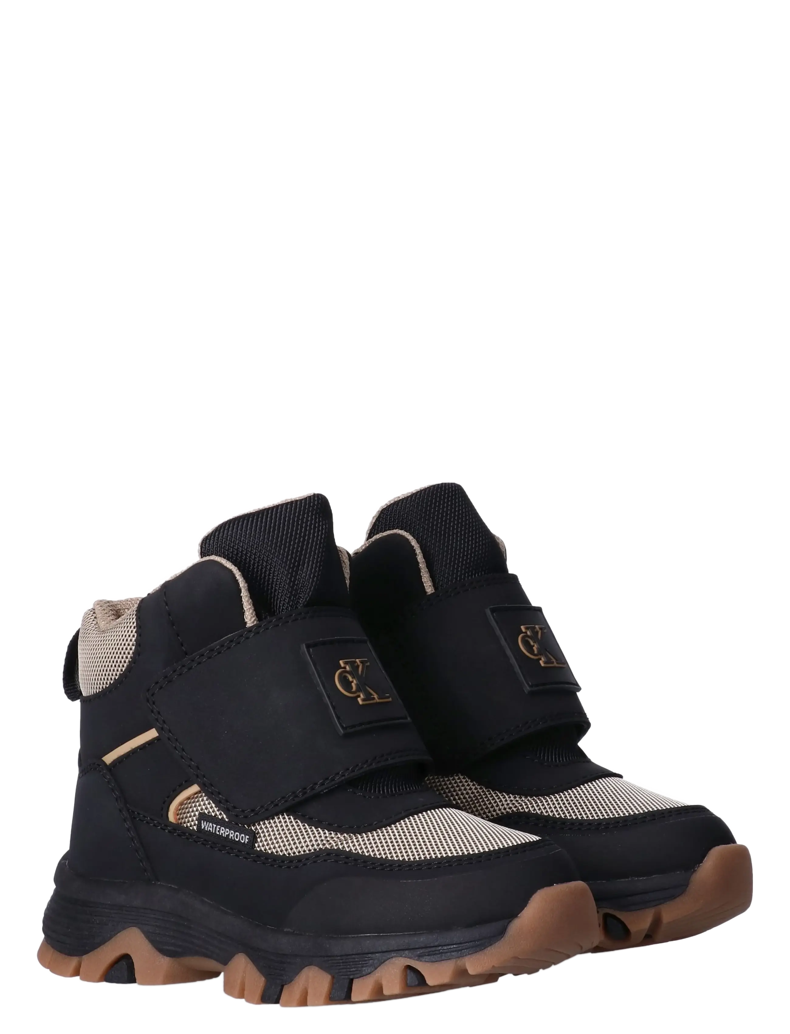 Calvin Klein FUNCTIONAL BOOTIE BLACK/BEIGE - Skor - BLACK/BEIGE / black
