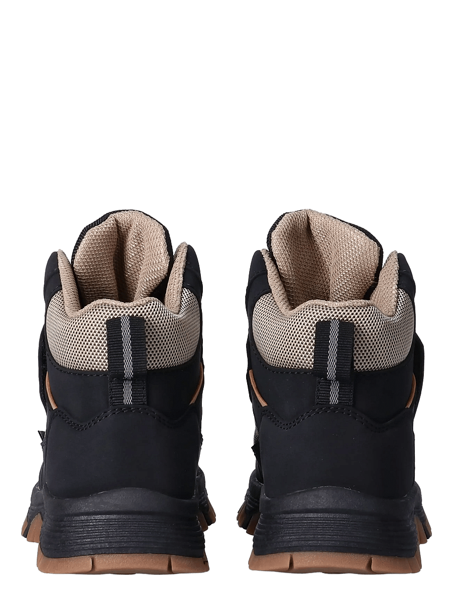 Calvin Klein - FUNCTIONAL BOOTIE BLACK/BEIGE - vinterstövlar - black/beige - 4