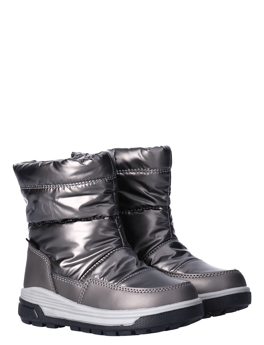 Calvin Klein - FUNCTIONAL BOOTIE SILVER - vinterstövlar - silver - 0
