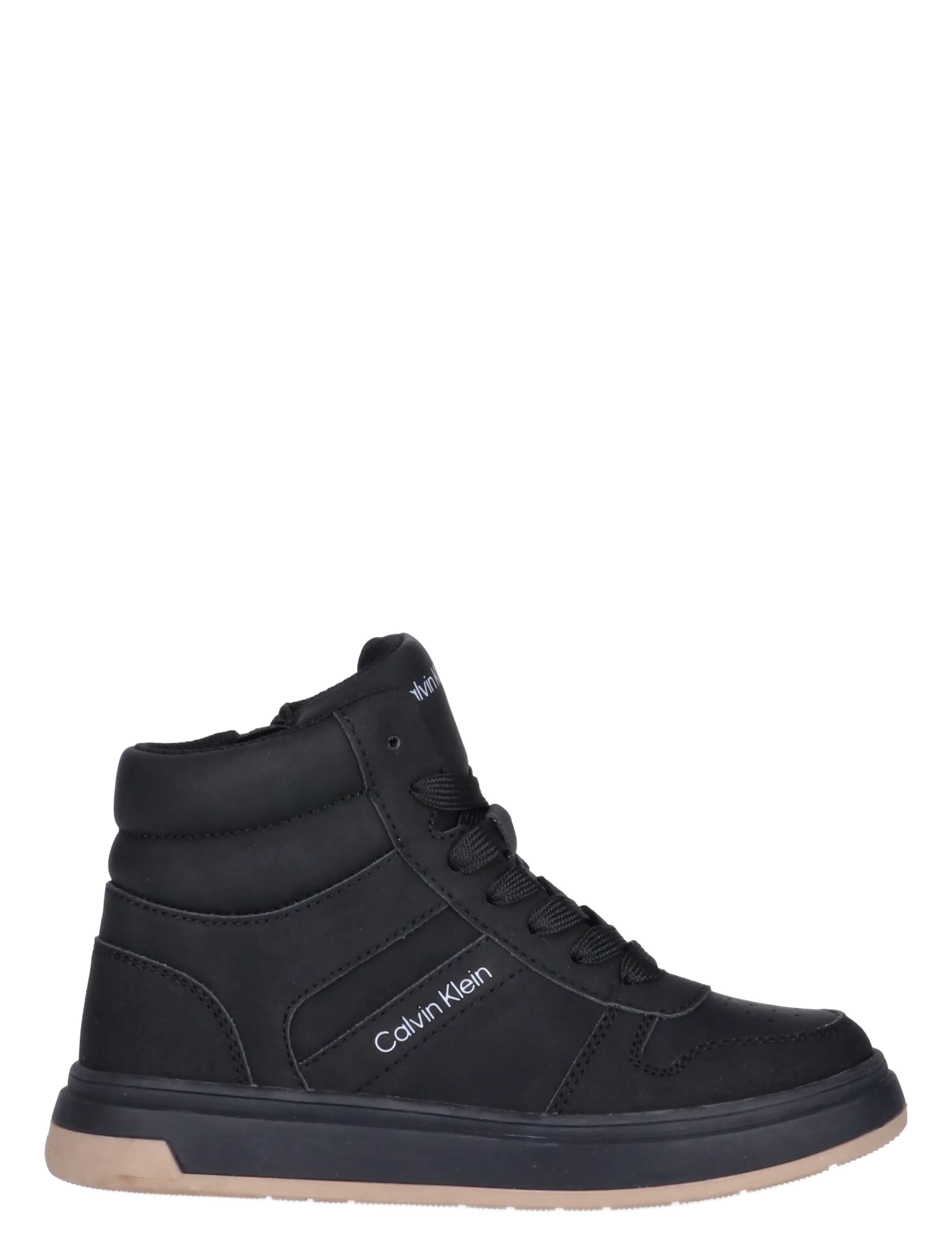 Calvin Klein - HIGH TOP LACE-UP SNEAKER BLACK - höga sneakers - black - 1