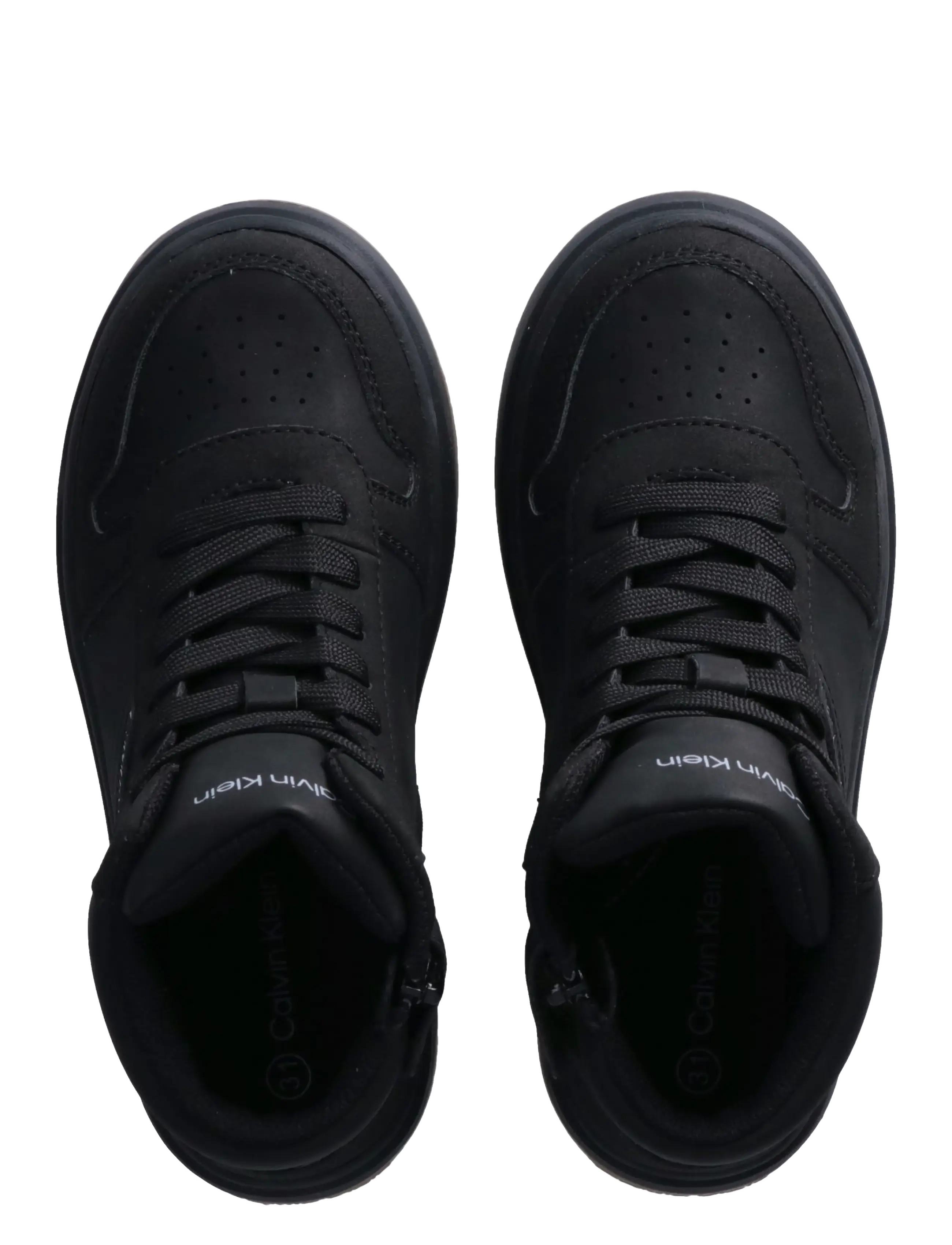 Calvin Klein - HIGH TOP LACE-UP SNEAKER BLACK - höga sneakers - black - 2