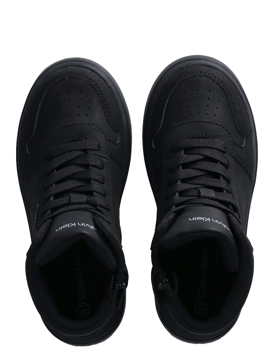 Calvin Klein - HIGH TOP LACE-UP SNEAKER BLACK - höga sneakers - black - 2