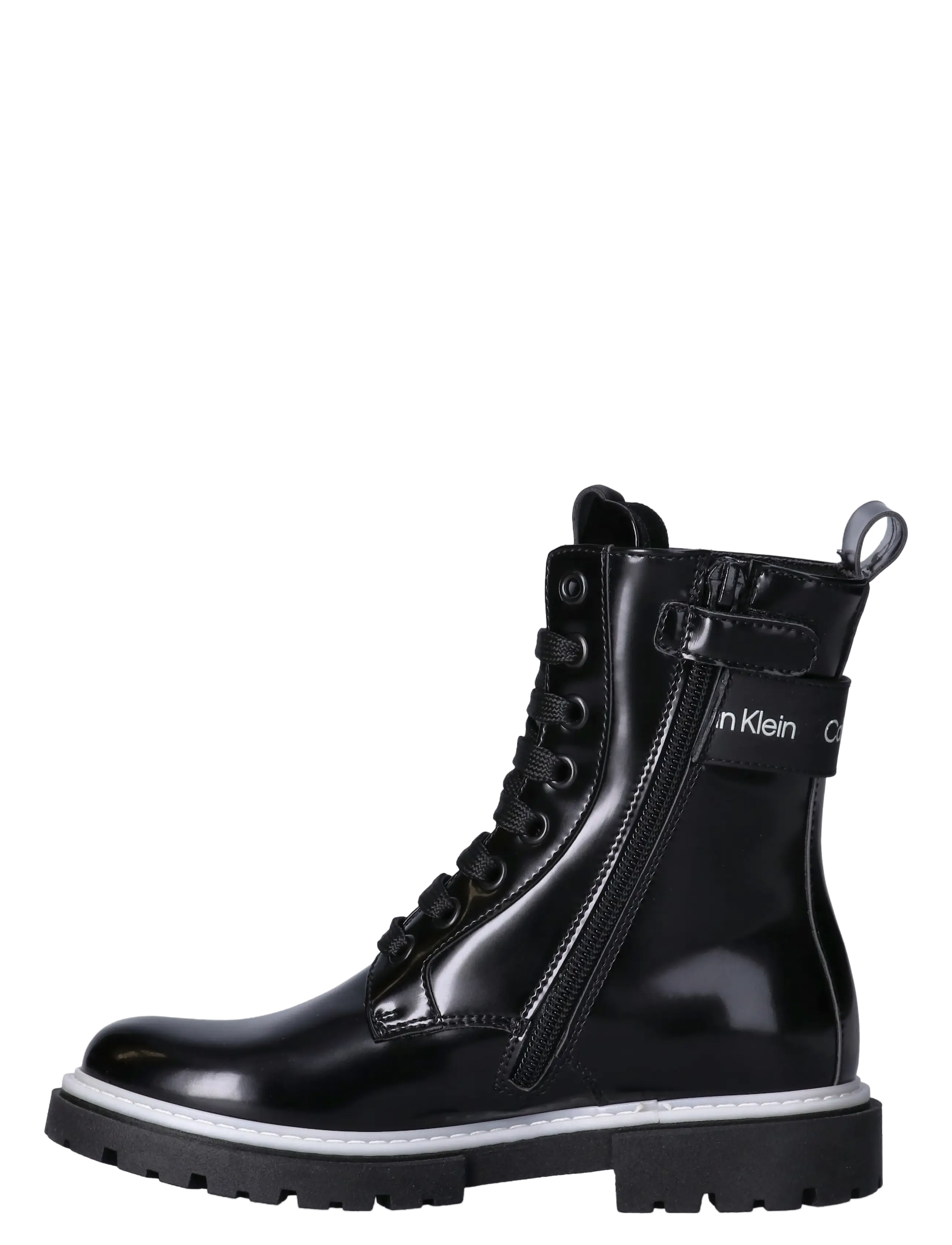 Calvin Klein - LACE-UP BOOTIE BLACK - stövlar & kängor - black - 2